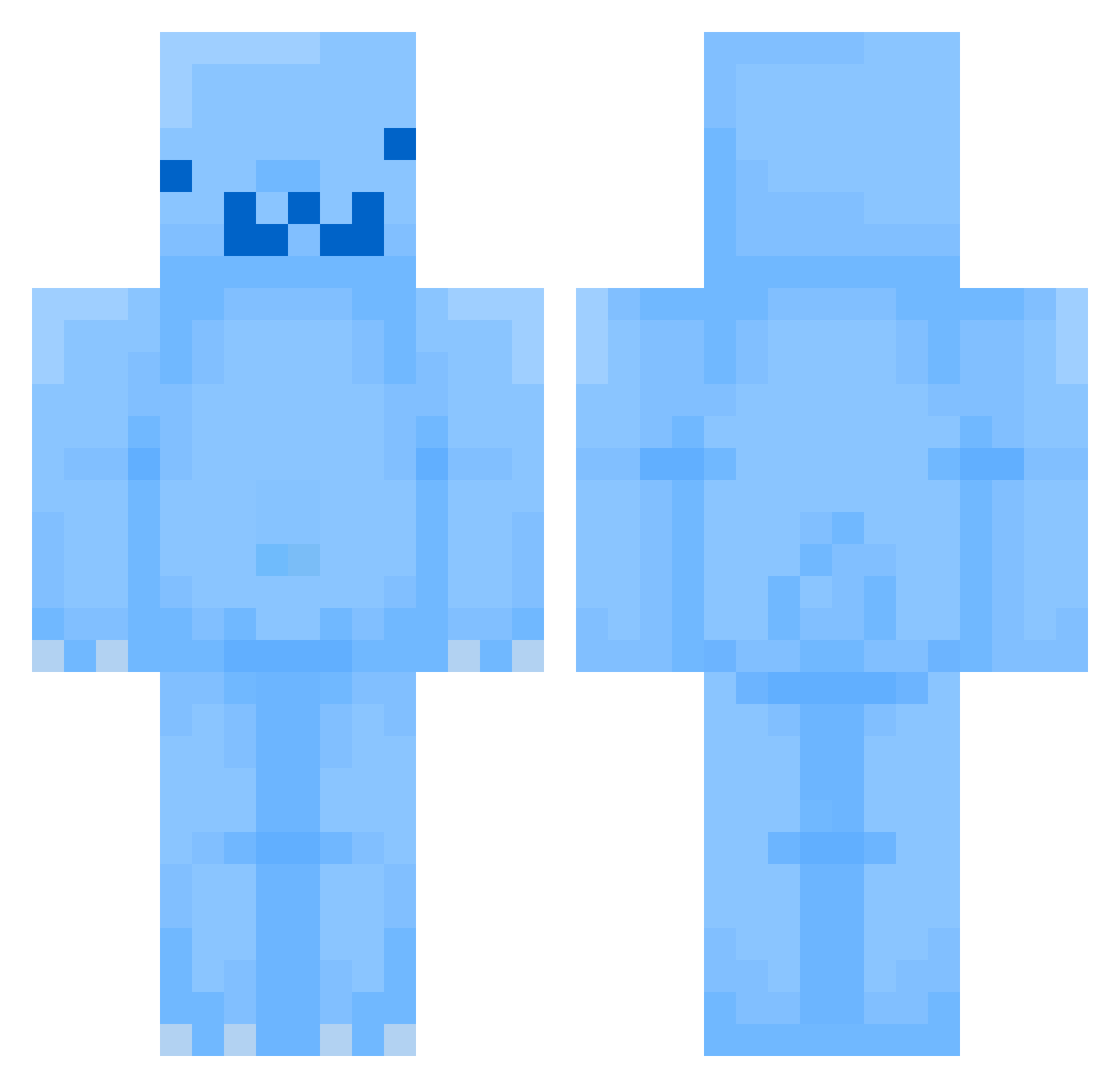BurritoJung Minecraft skin, front and back view