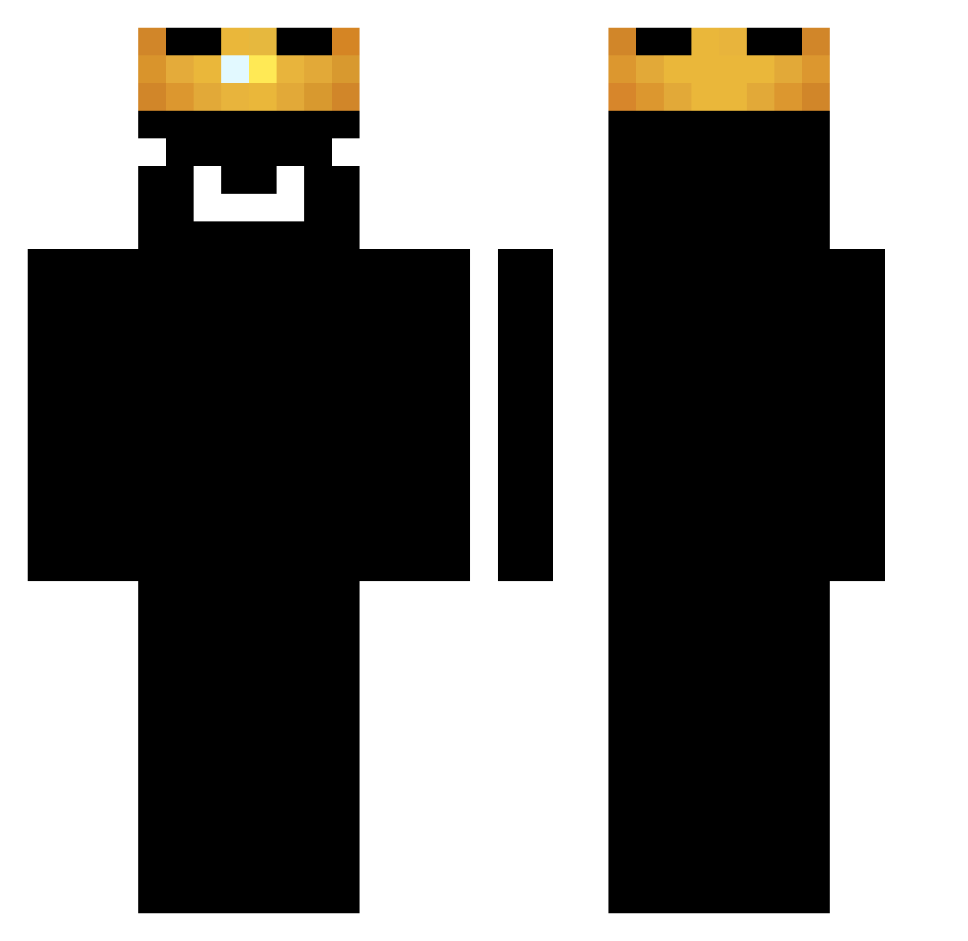 TheStarsAboveUs Minecraft skin, front and back view