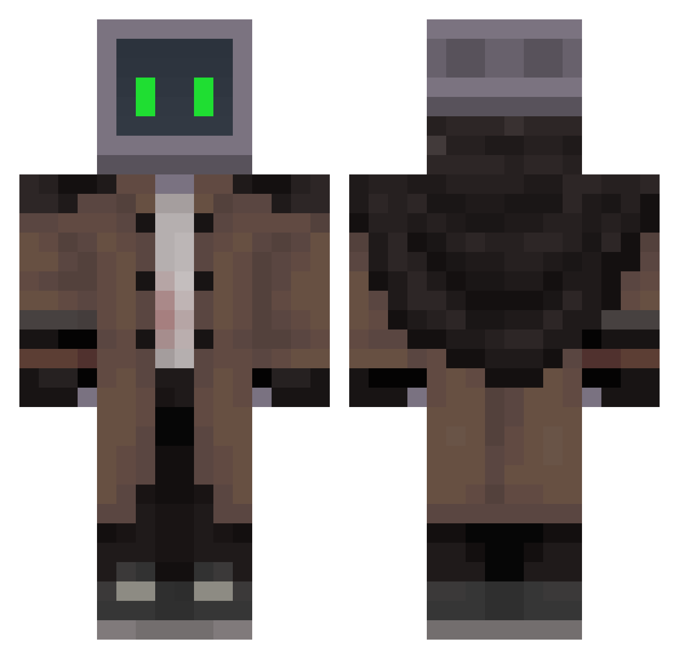 __ElpIs__ Minecraft skin, front and back view