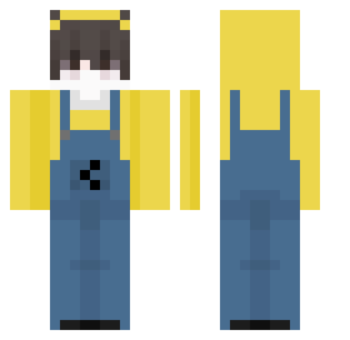 Byeriii Minecraft skin, front and back view