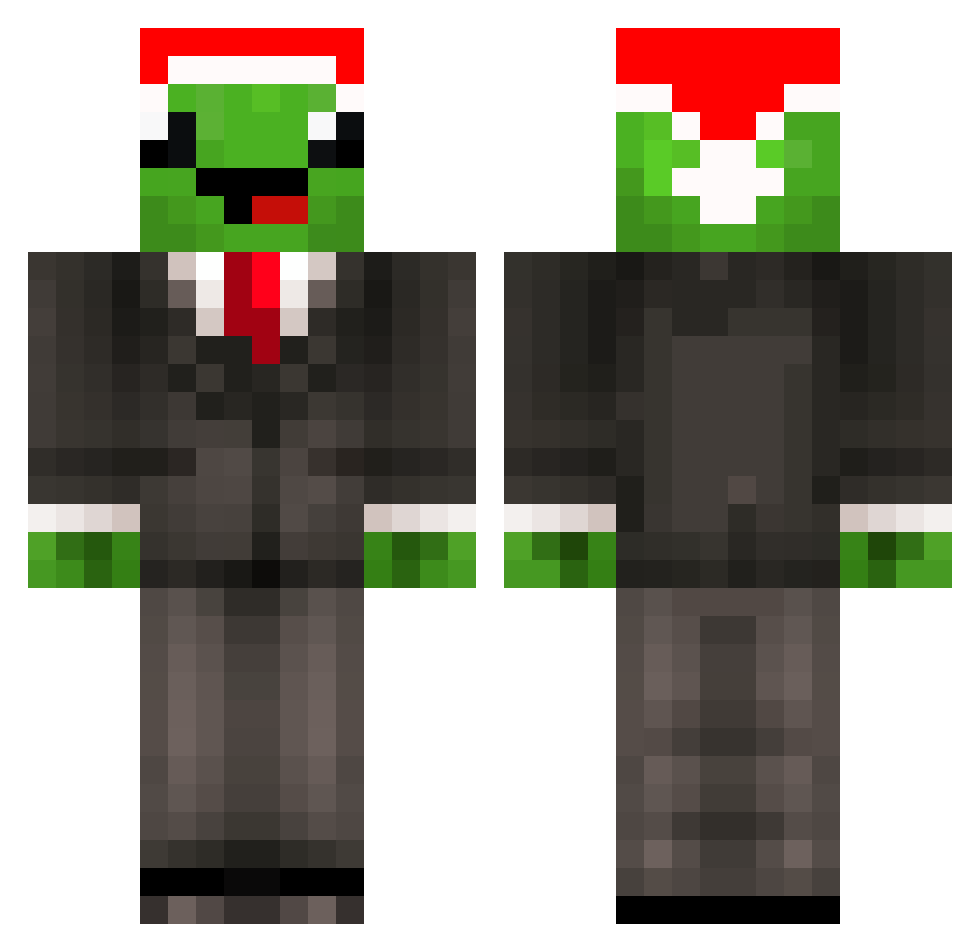 yoooonw Minecraft skin, front and back view