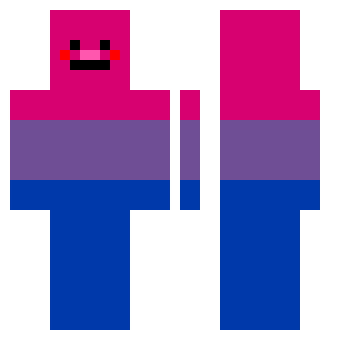 PavliTarikata Minecraft skin, front and back view