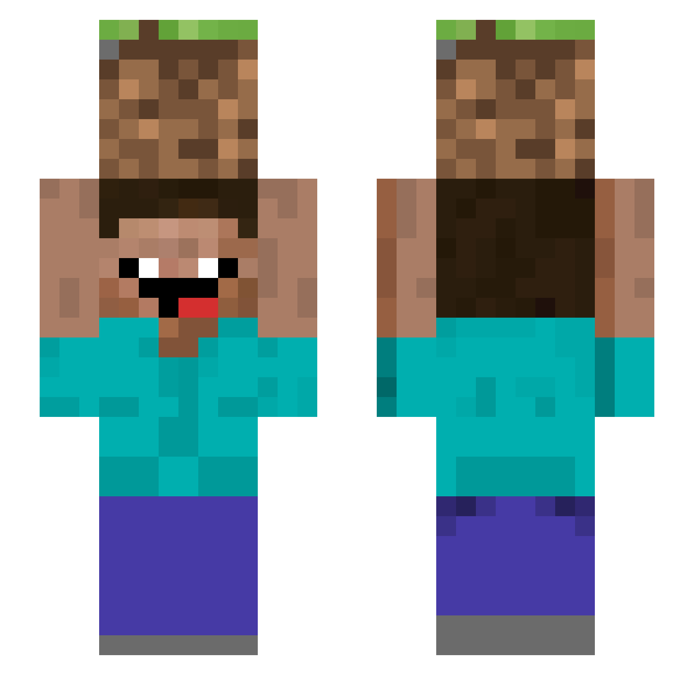 RemilaFrite Minecraft skin, front and back view
