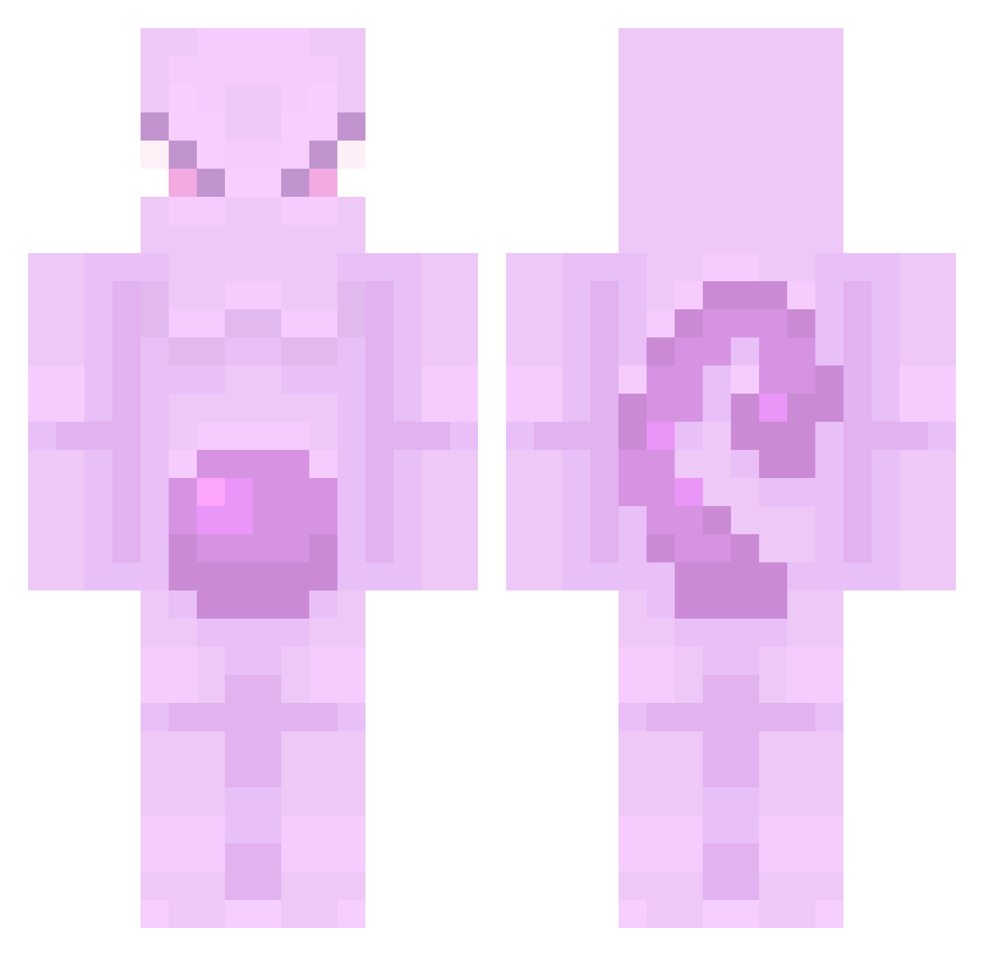 imoh Minecraft skin, front and back view