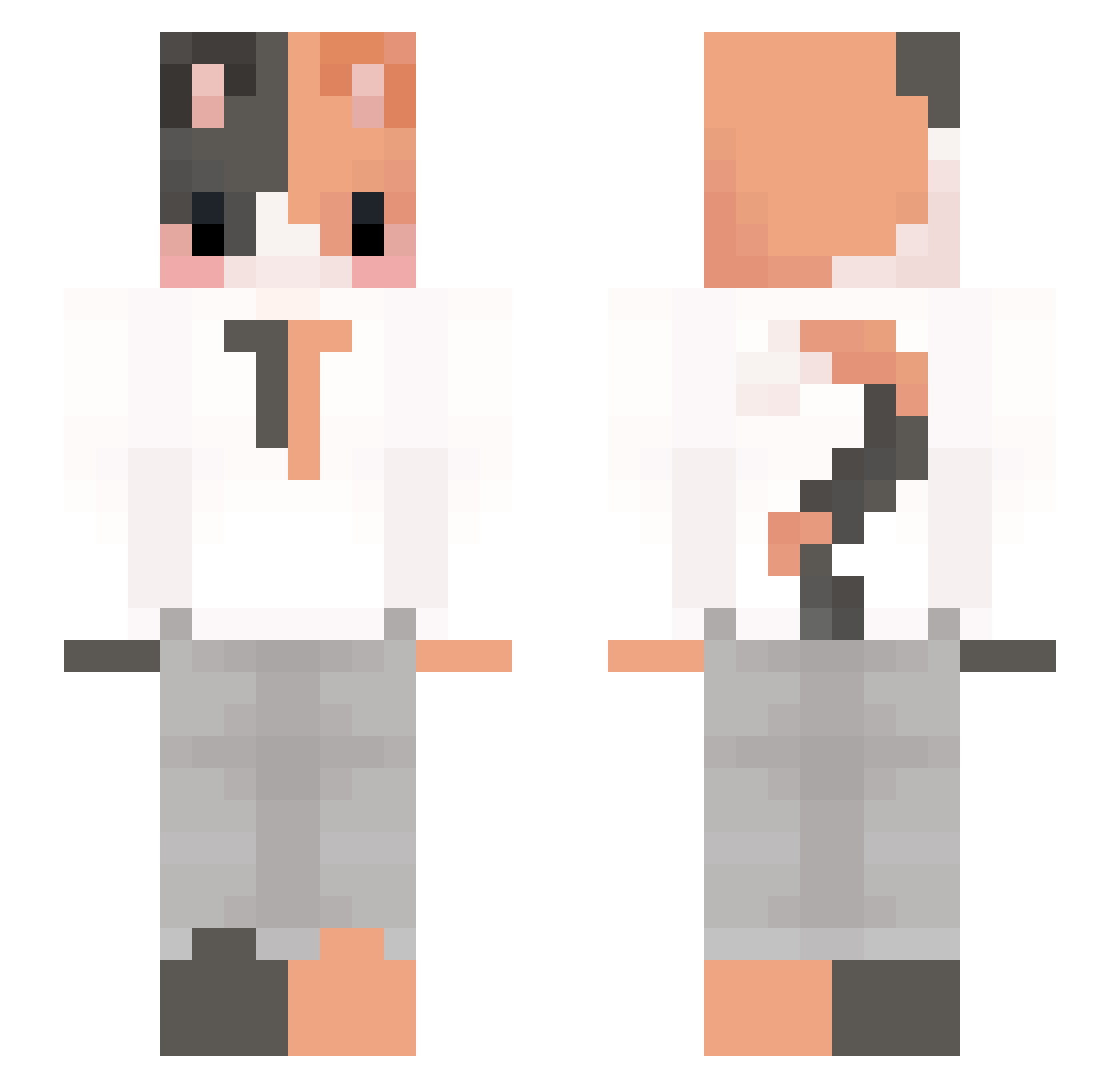 Hanrasan_gorani Minecraft skin, front and back view