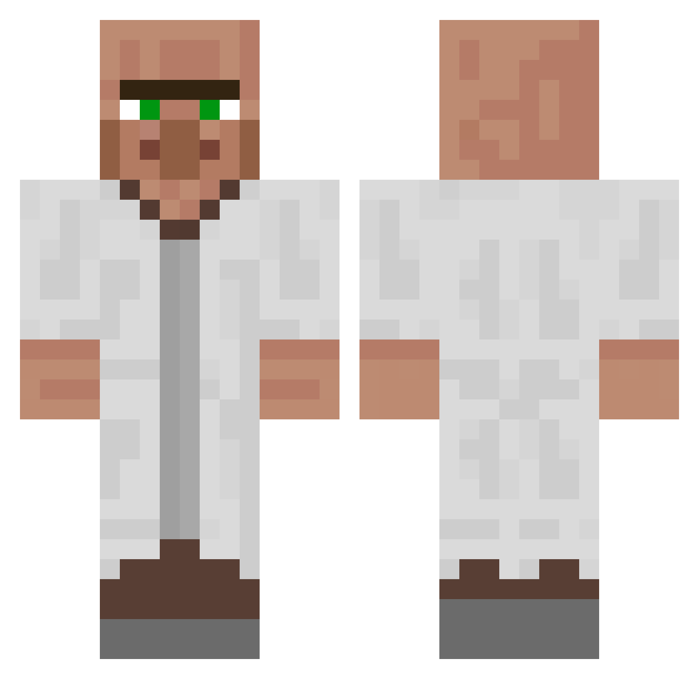 BEAN_GUY1 Minecraft skin, front and back view