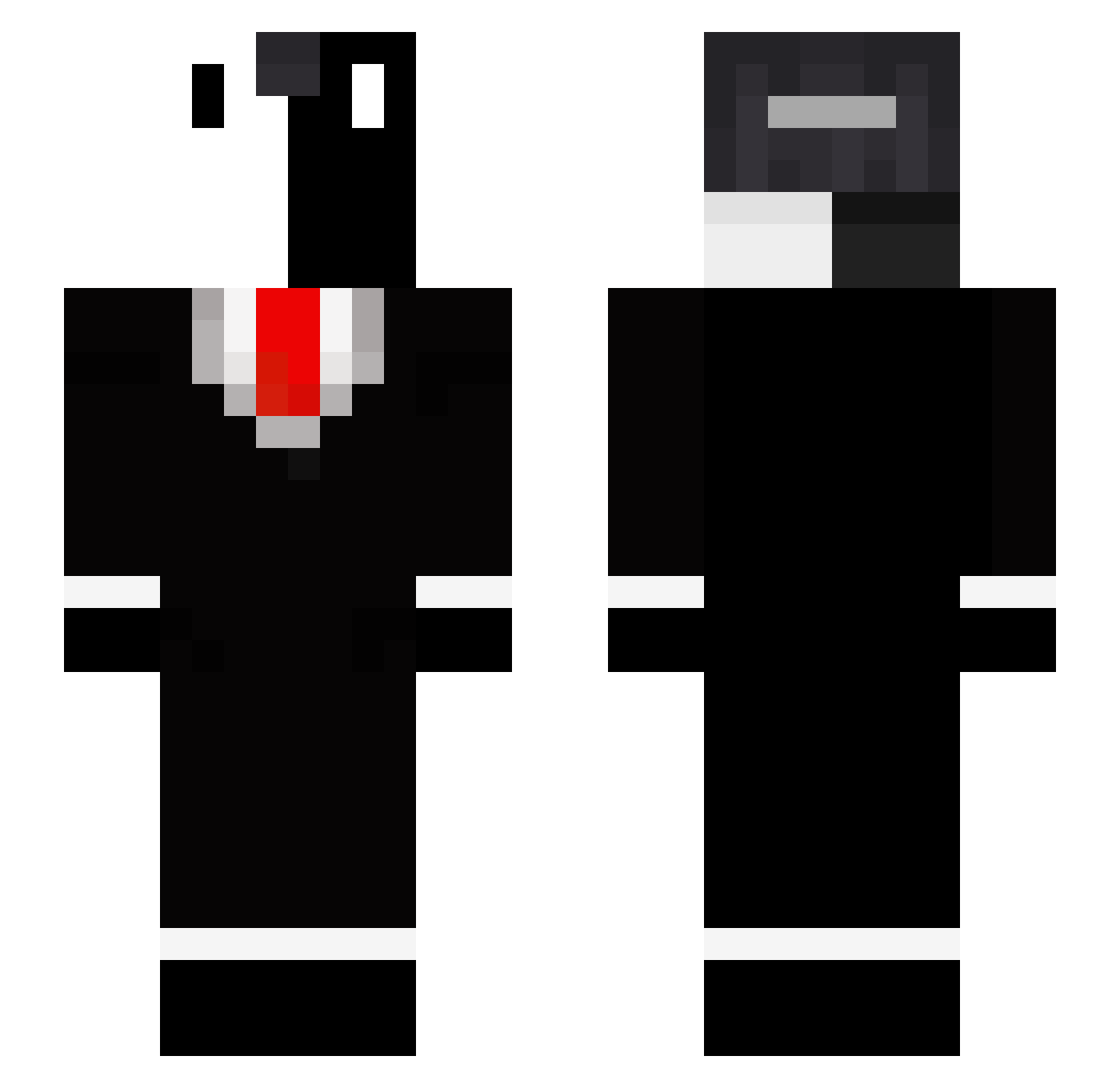 AkwamerynowyLis Minecraft skin, front and back view
