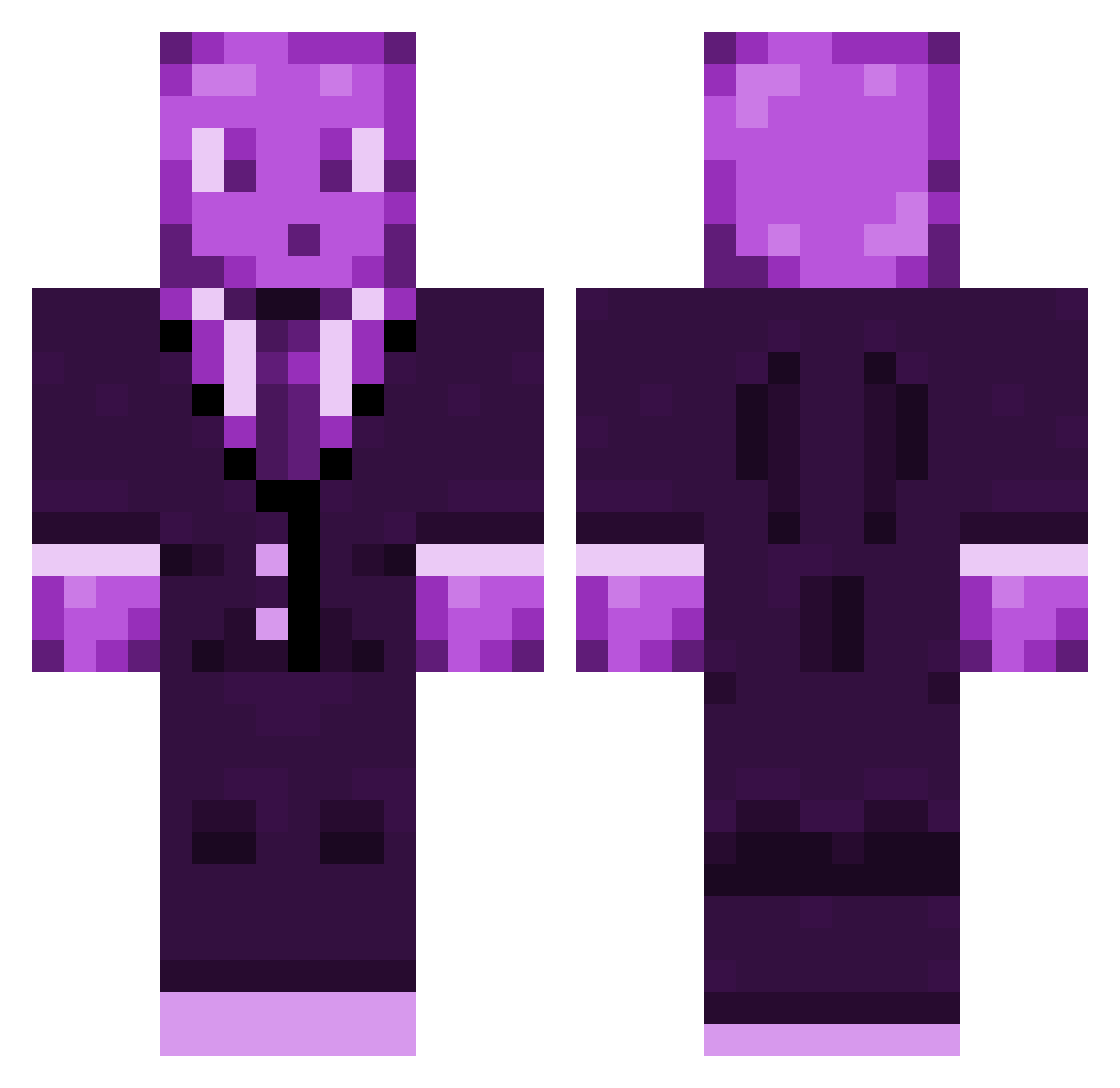 GrimmReaper07 Minecraft skin, front and back view