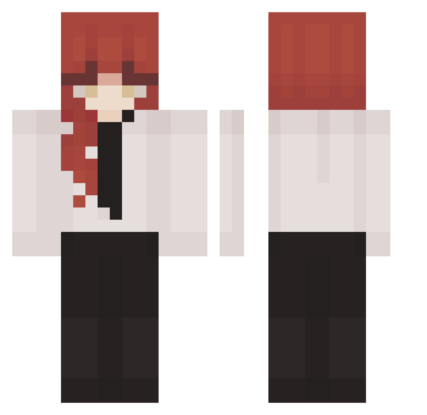 sonnayya Minecraft skin, front and back view