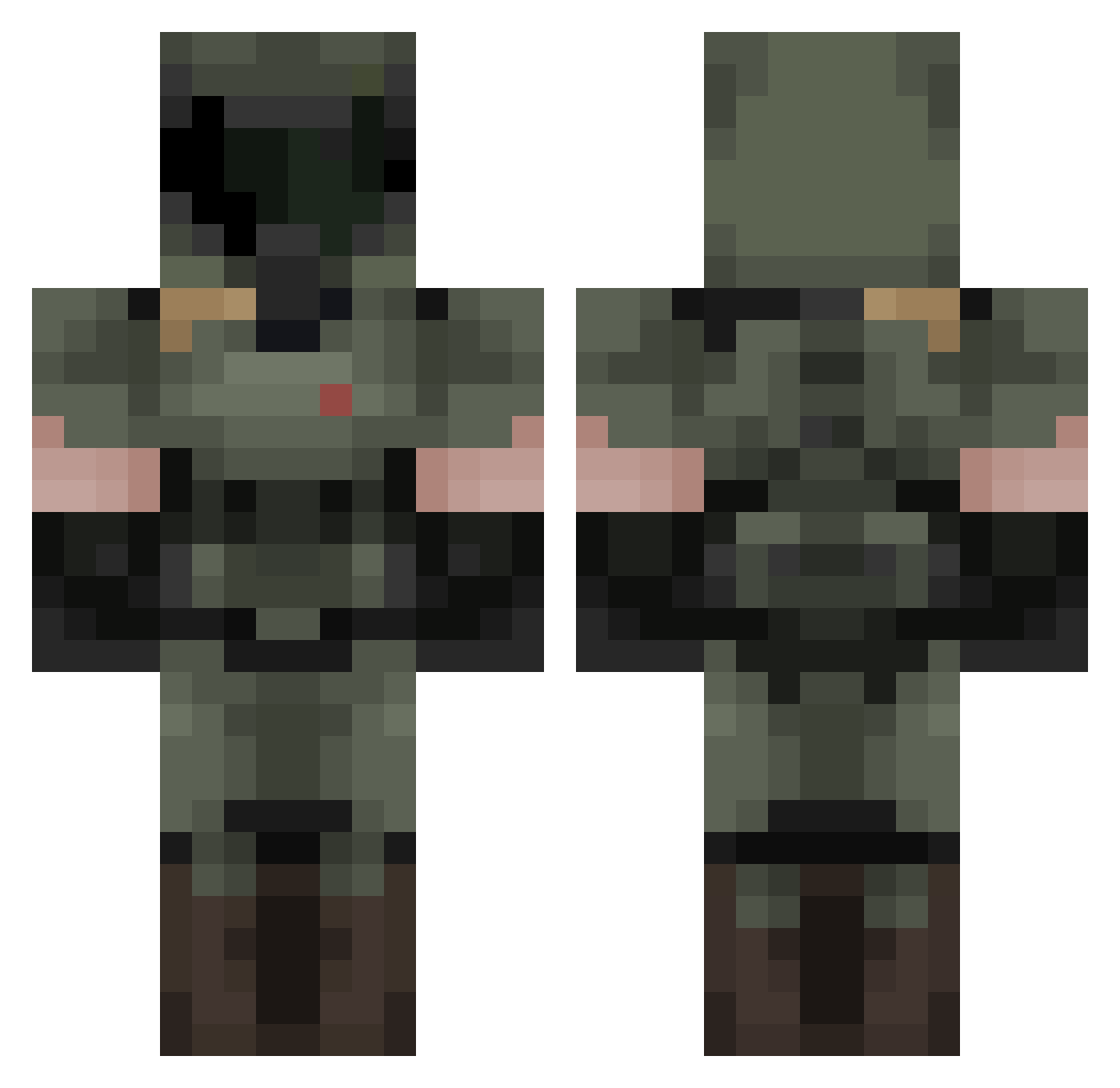 Drakeyb0y Minecraft skin, front and back view