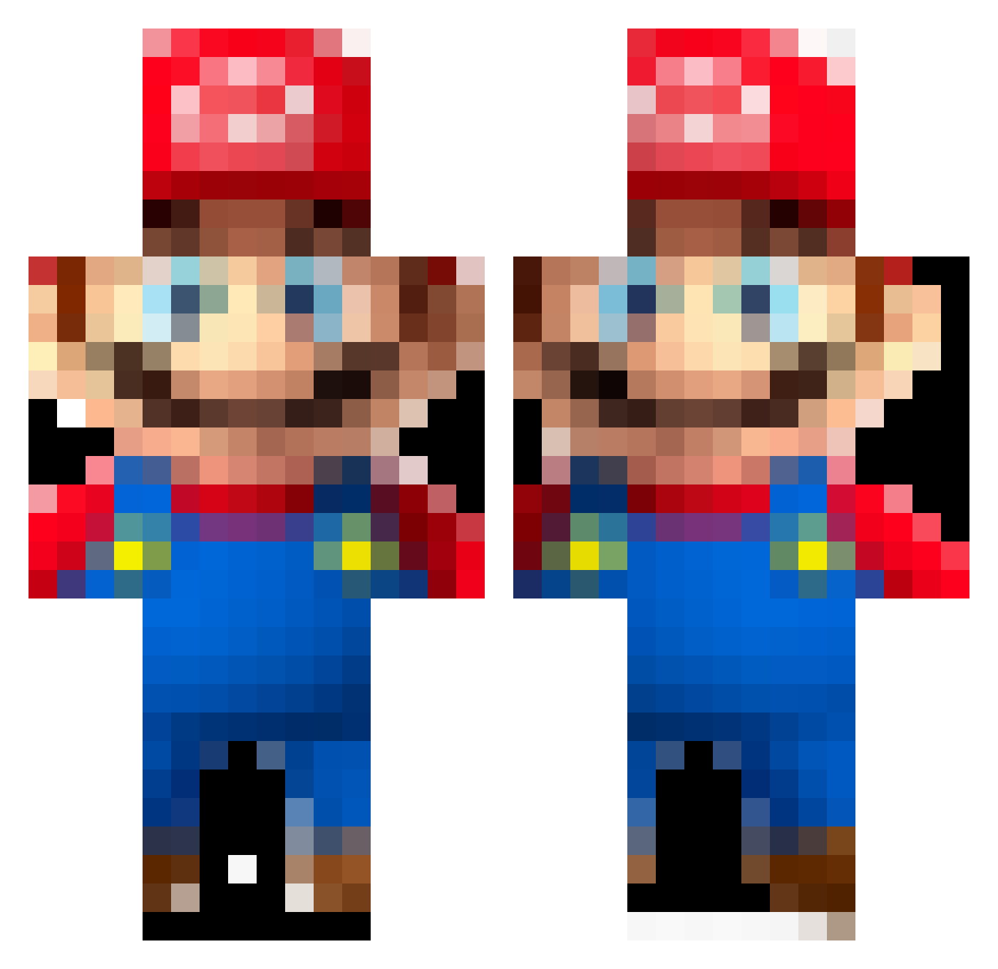 ykoz_ Minecraft skin, front and back view