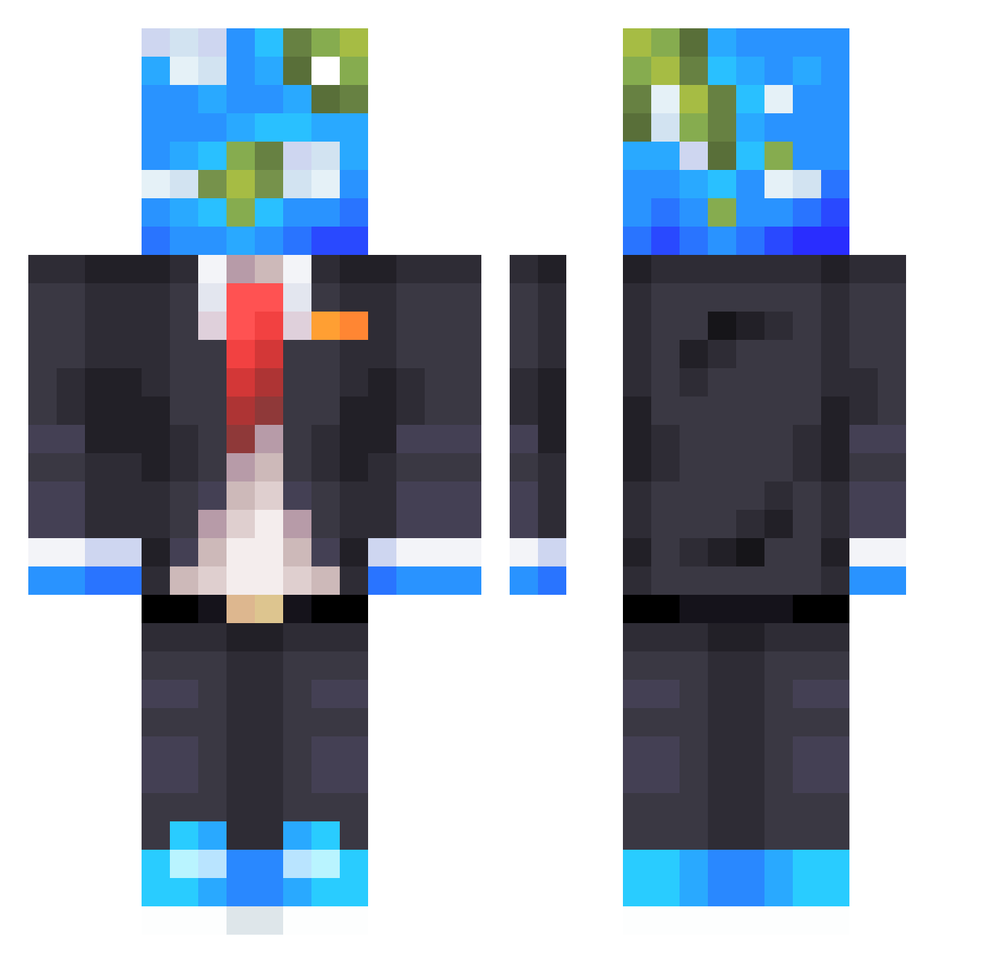 IdiOTsOUp - earth head Minecraft skin