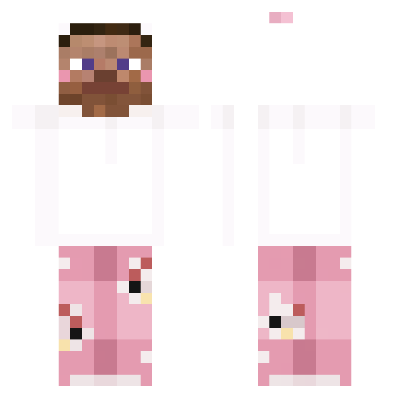 Trix_xx Minecraft skin, front and back view