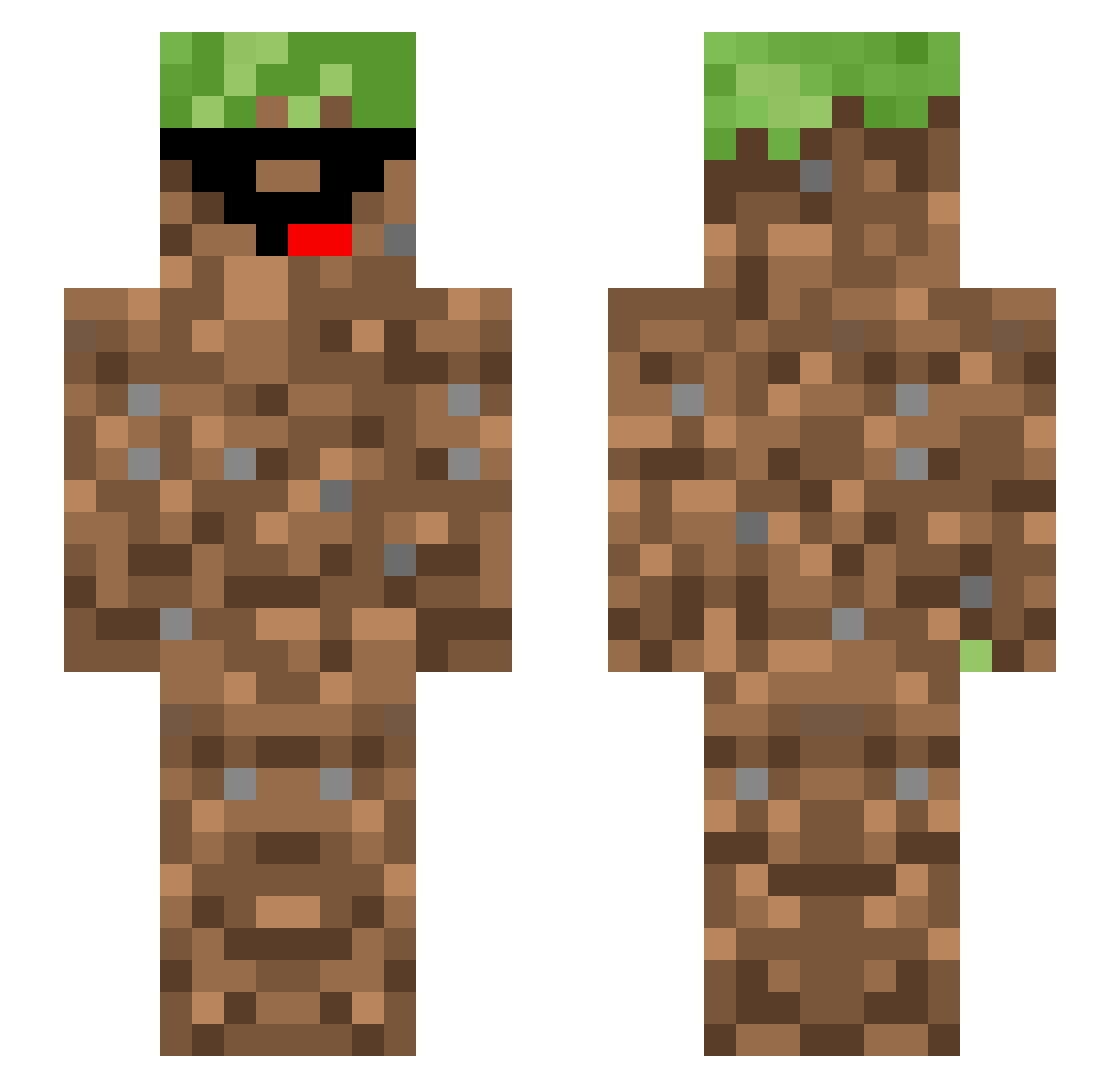 KARASI_DAYO Minecraft skin, front and back view