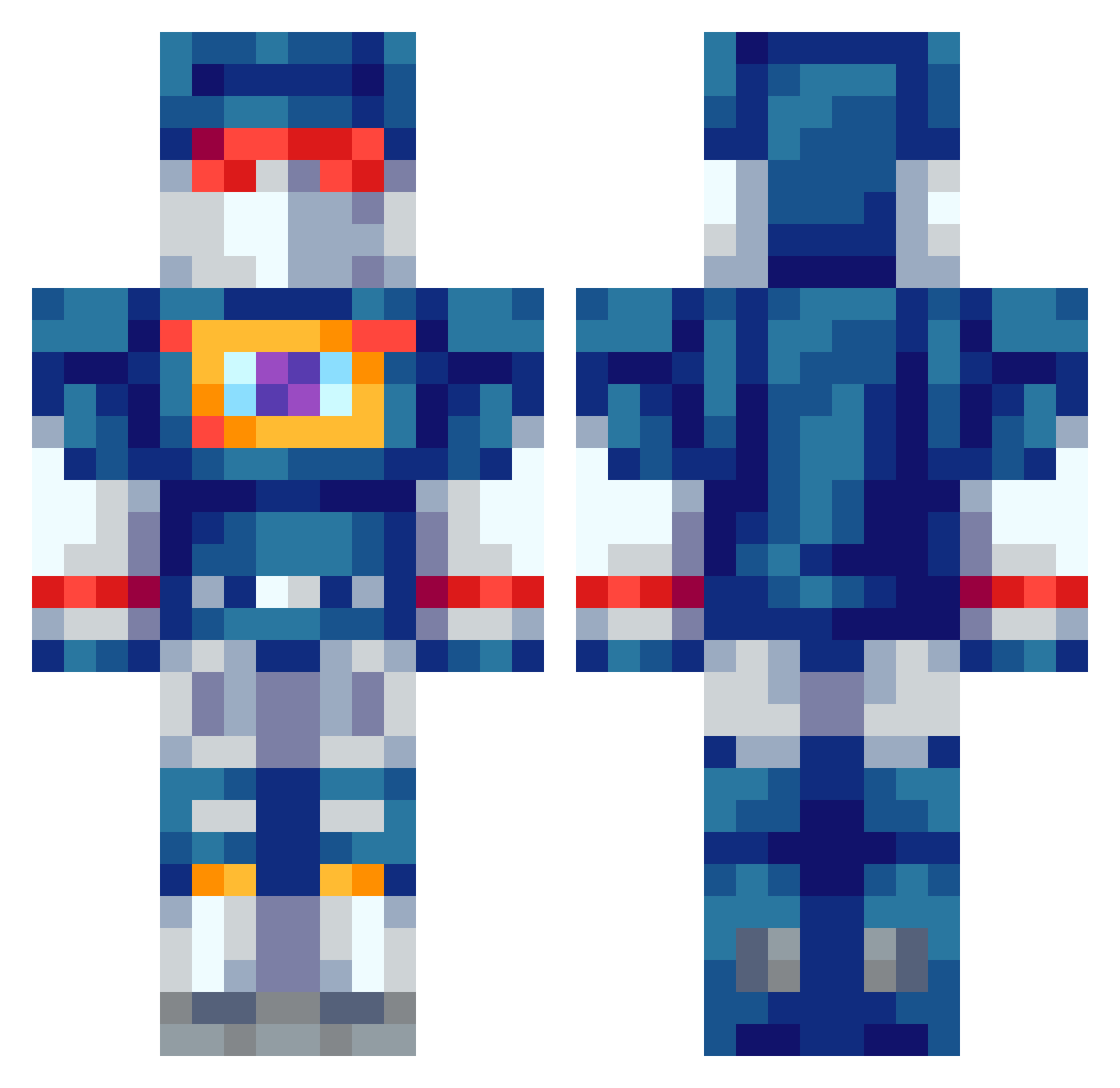 hategirlism Minecraft skin, front and back view