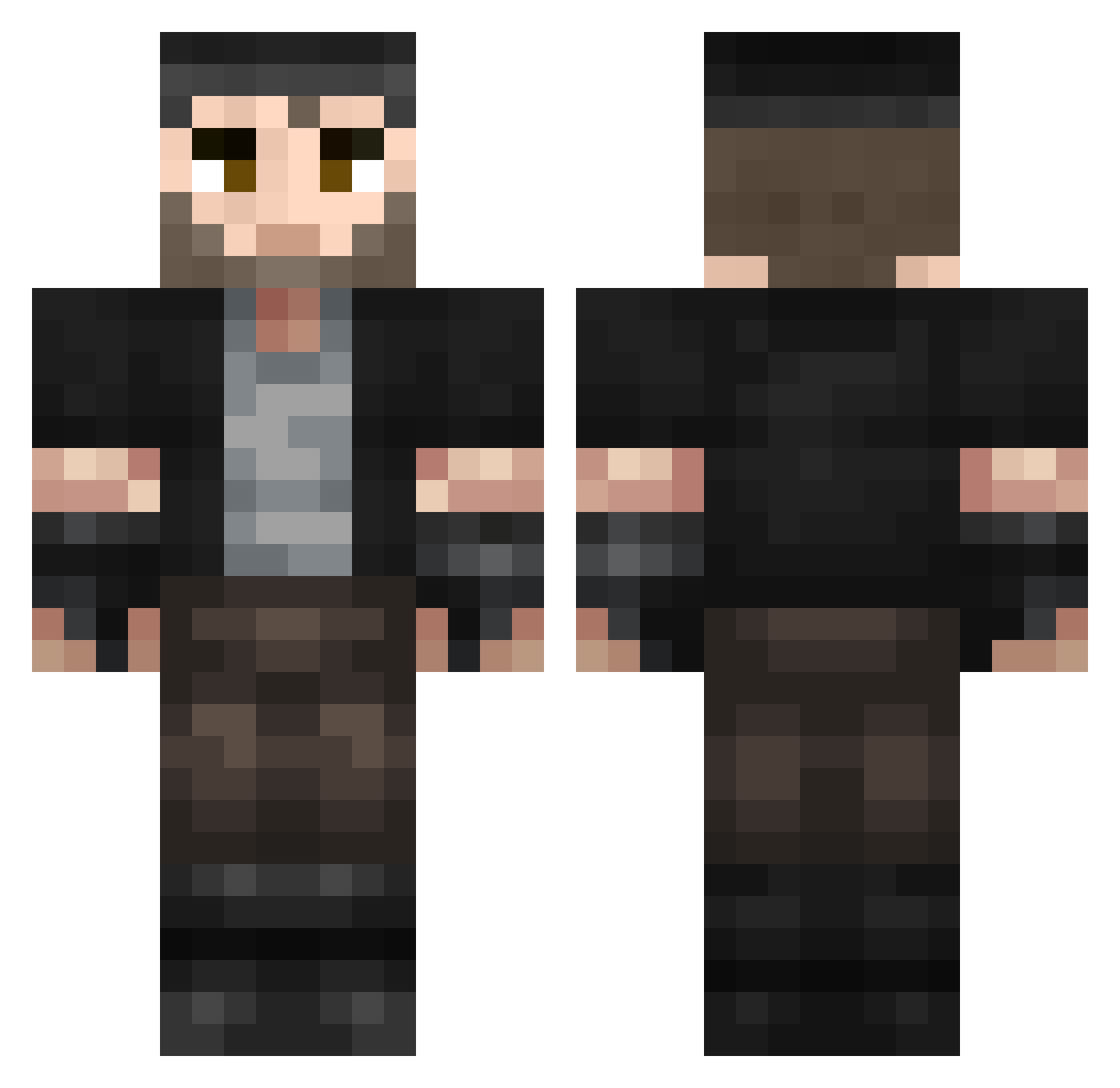 _Syndra_ Minecraft skin, front and back view