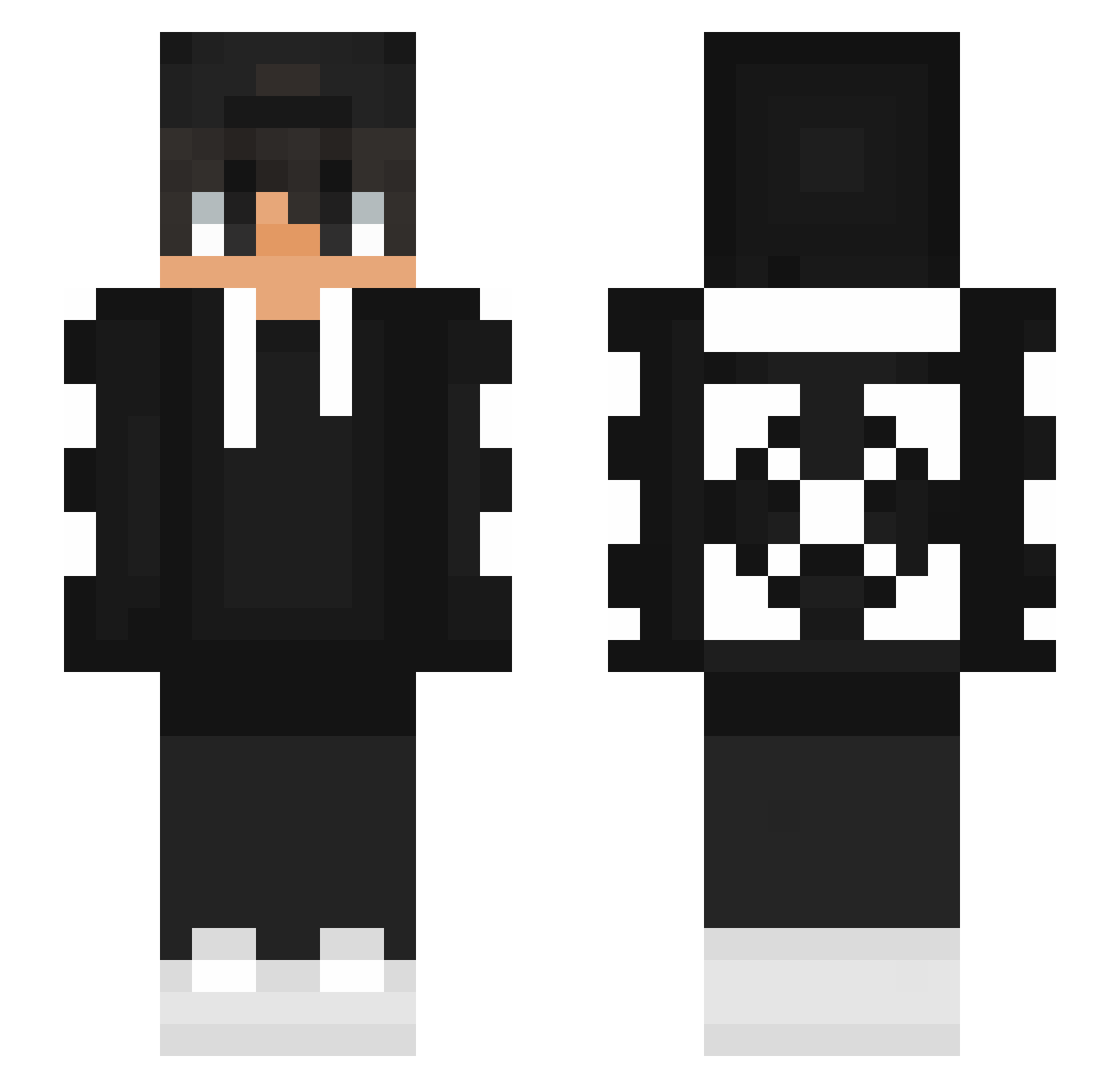 ssiv Minecraft skin, front and back view