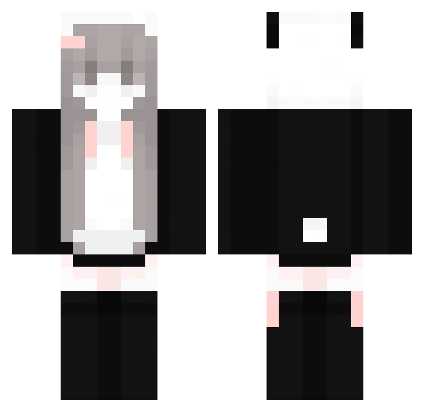 Swyrex Minecraft skin, front and back view