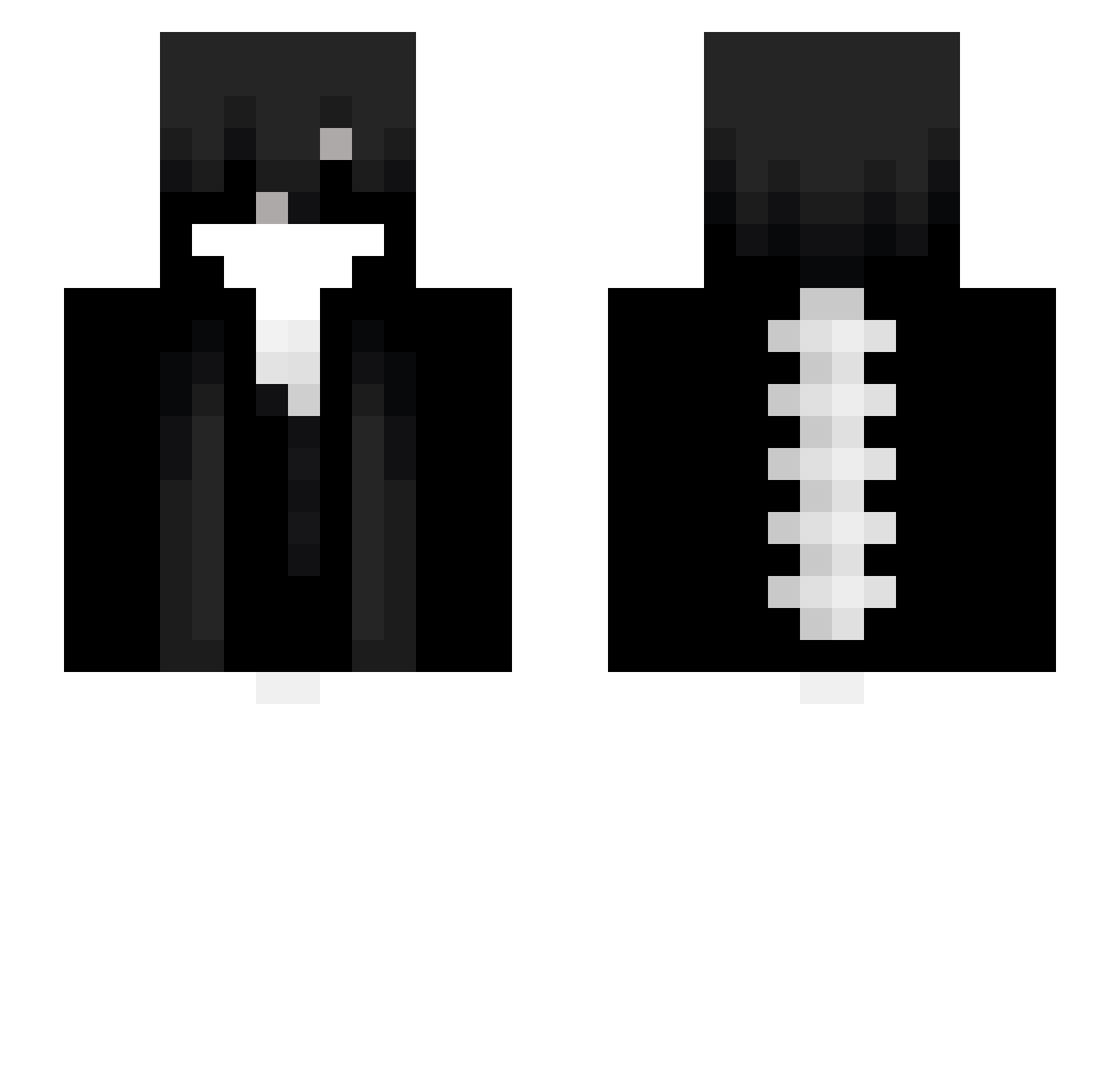 vyqsii Minecraft skin, front and back view