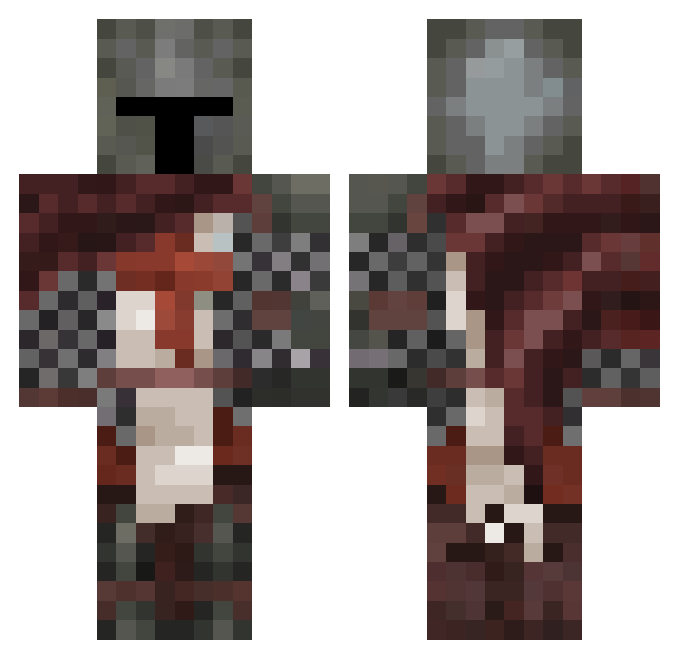 Lawfix_ Minecraft skin, front and back view