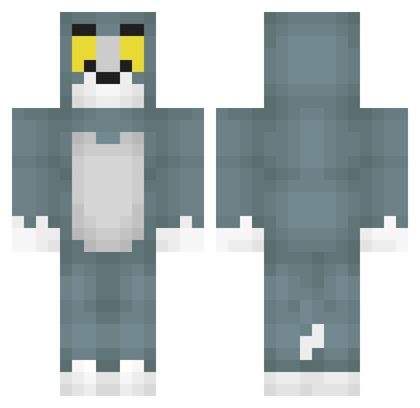 19970407 Minecraft skin, front and back view