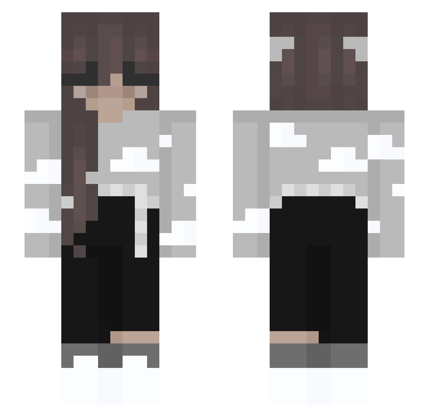 werka_222 Minecraft skin, front and back view
