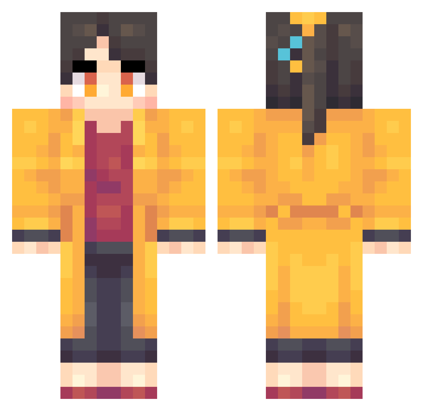 jayan2021 Minecraft skin, front and back view