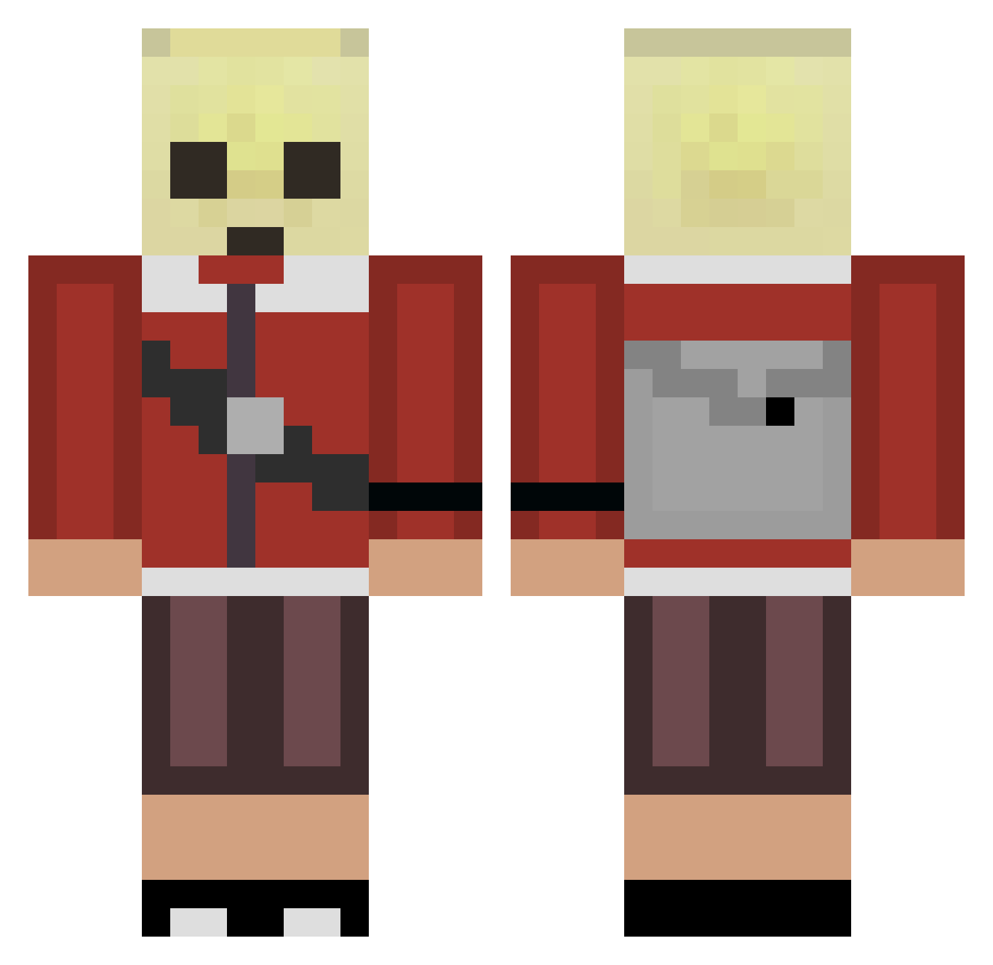 Stewie_Alch Minecraft skin, front and back view