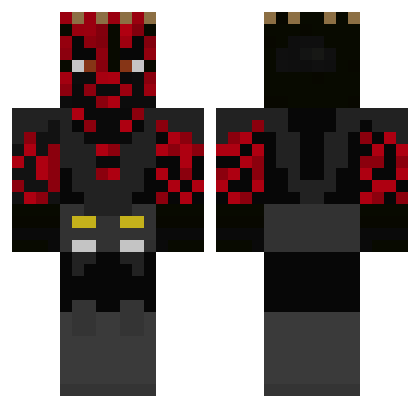 Mitchell_0612 Minecraft skin, front and back view