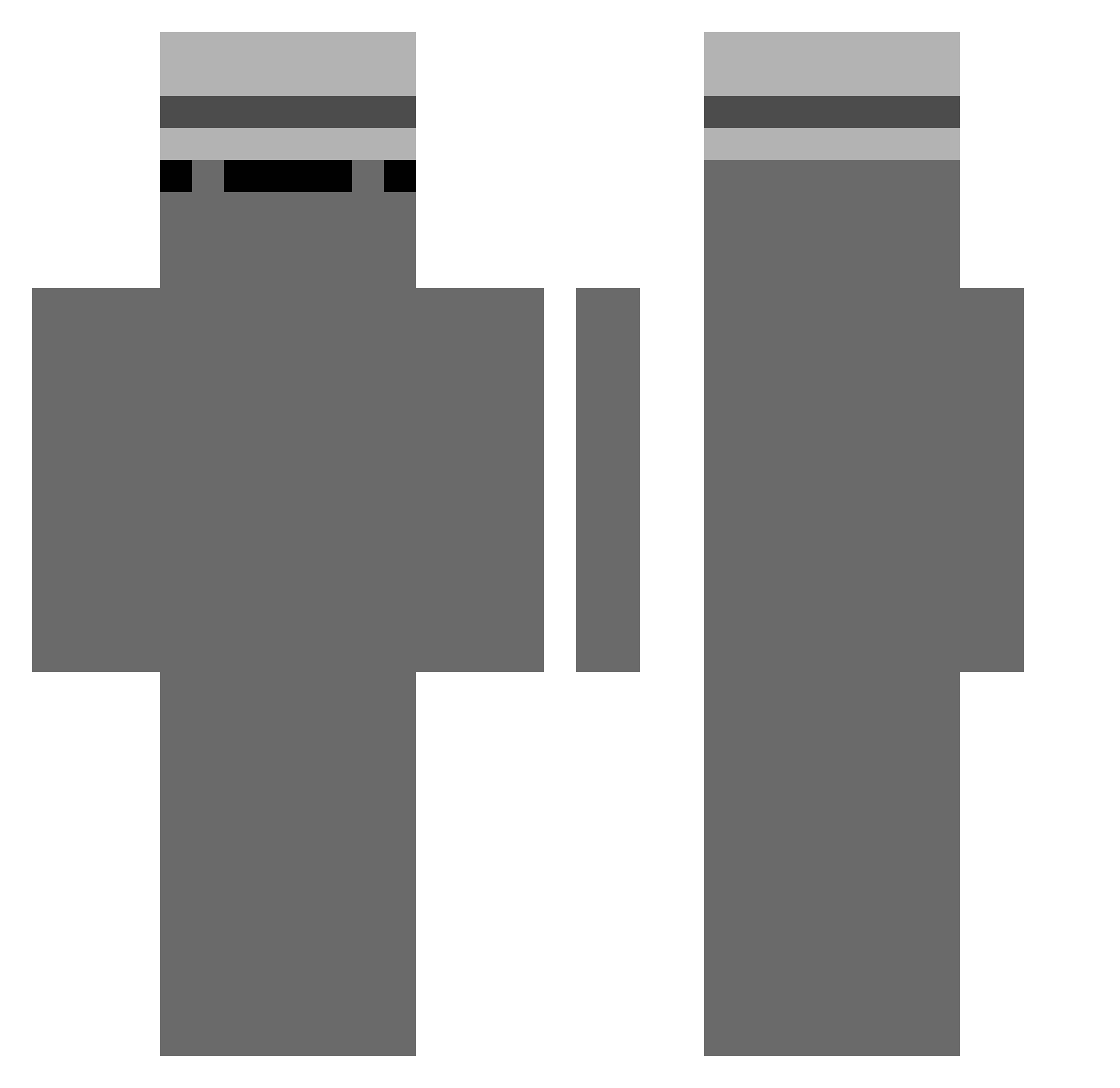ranger311 Minecraft skin, front and back view