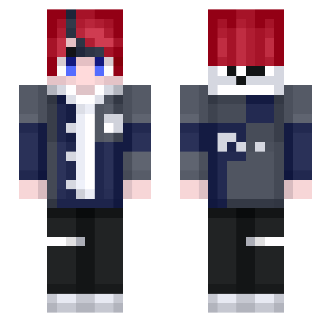 SupahCalifraglst Minecraft skin, front and back view