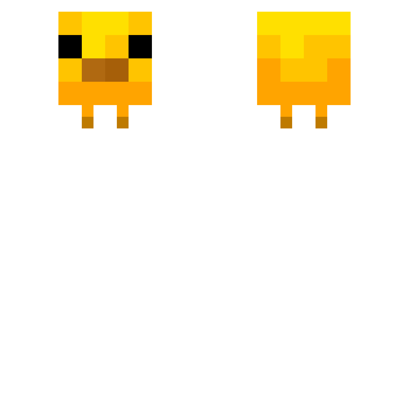 dodumiii Minecraft skin, front and back view