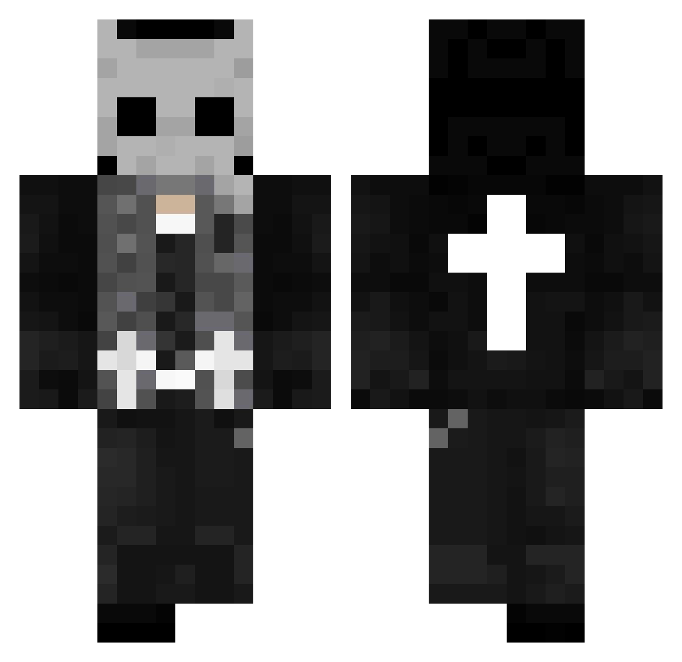 DEVOLinga Minecraft skin, front and back view