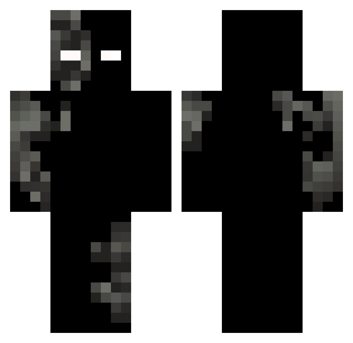 3l4n Minecraft skin, front and back view
