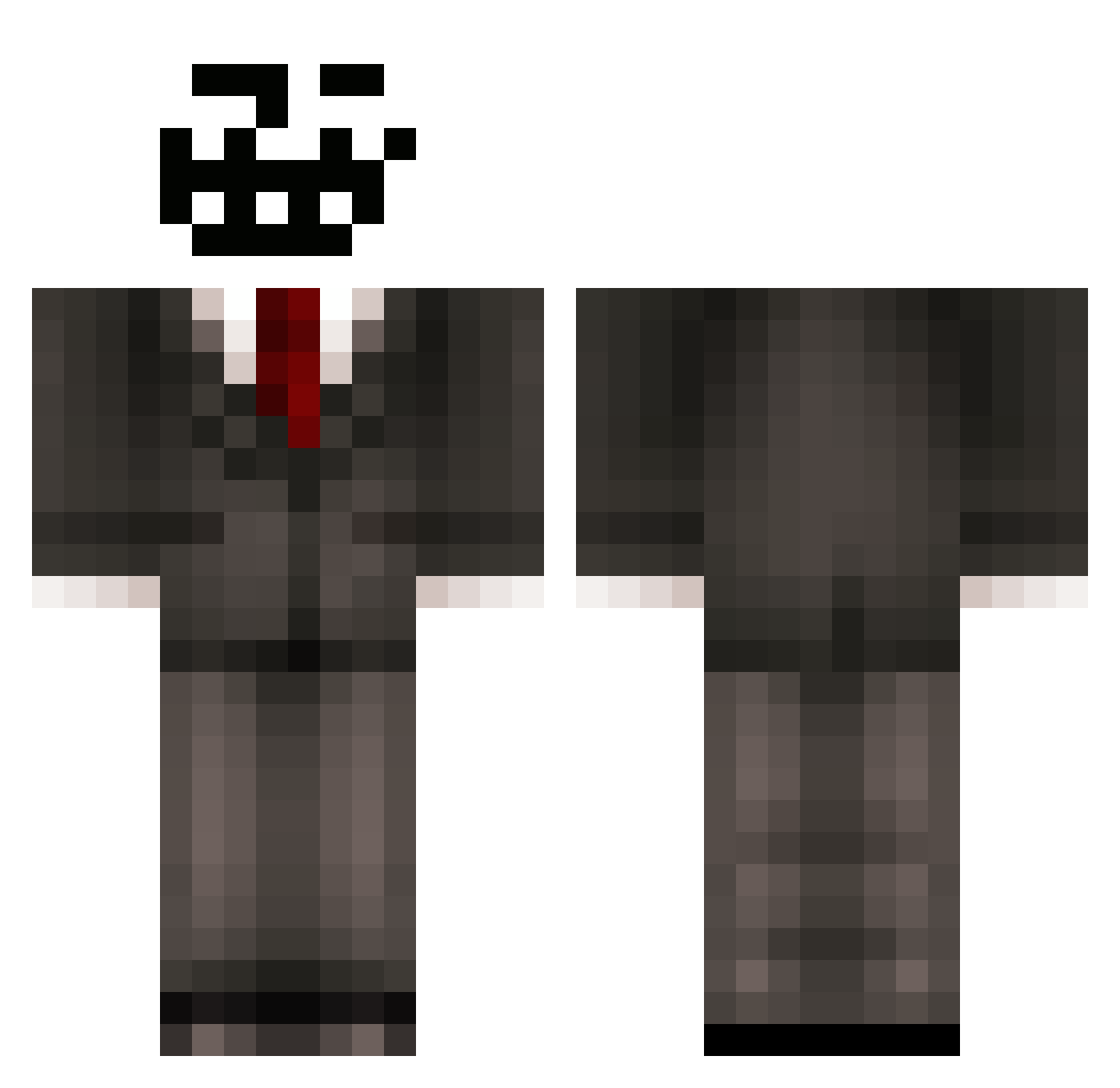tokyosleep Minecraft skin, front and back view