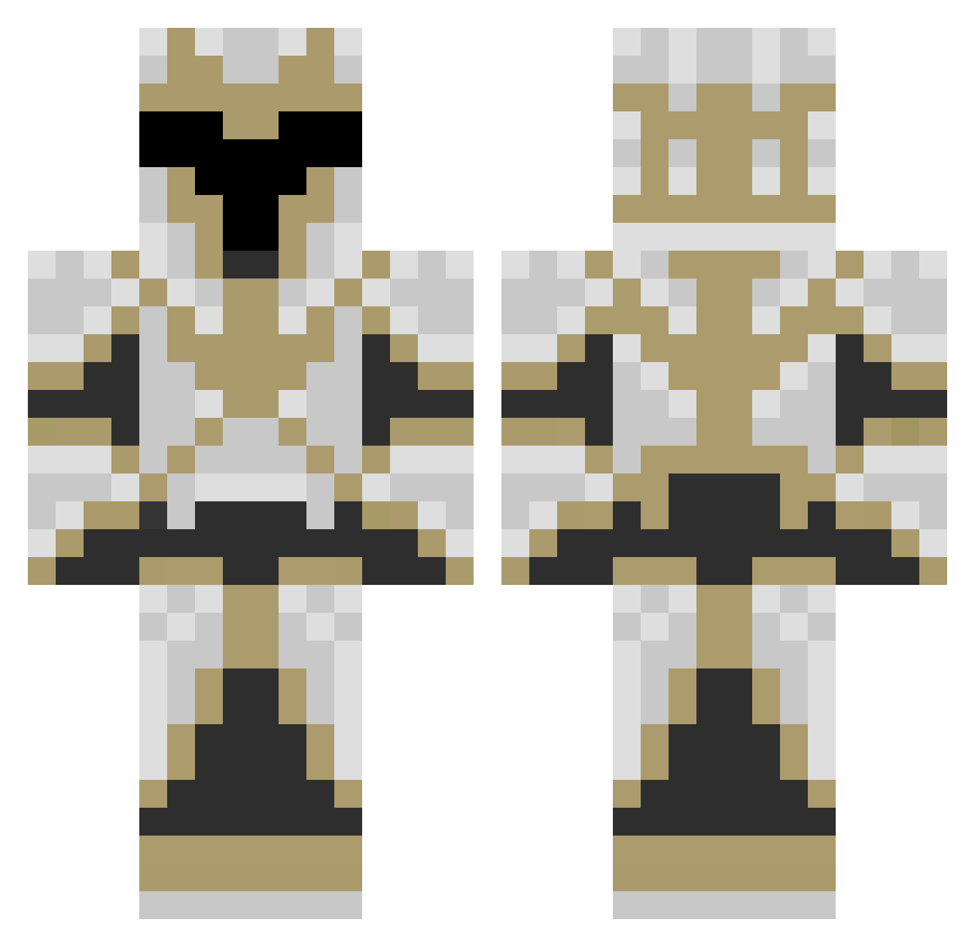 drzymus Minecraft skin, front and back view