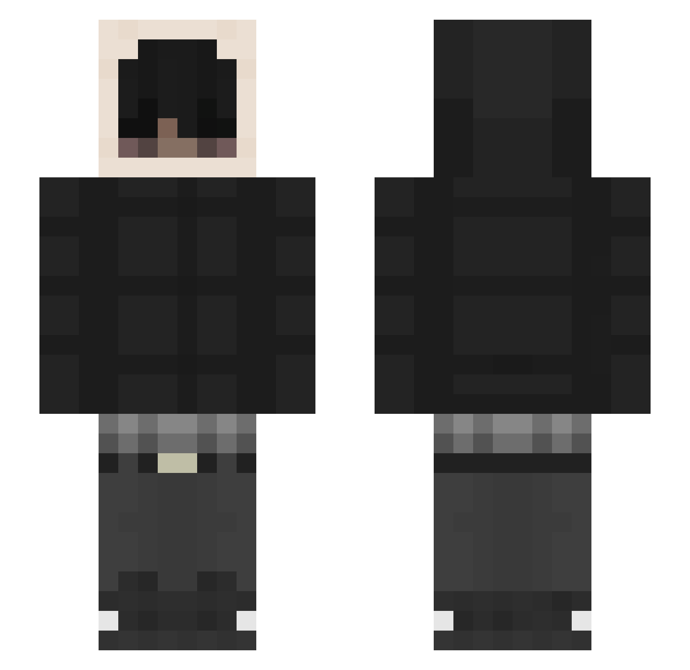 sats_sats Minecraft skin, front and back view