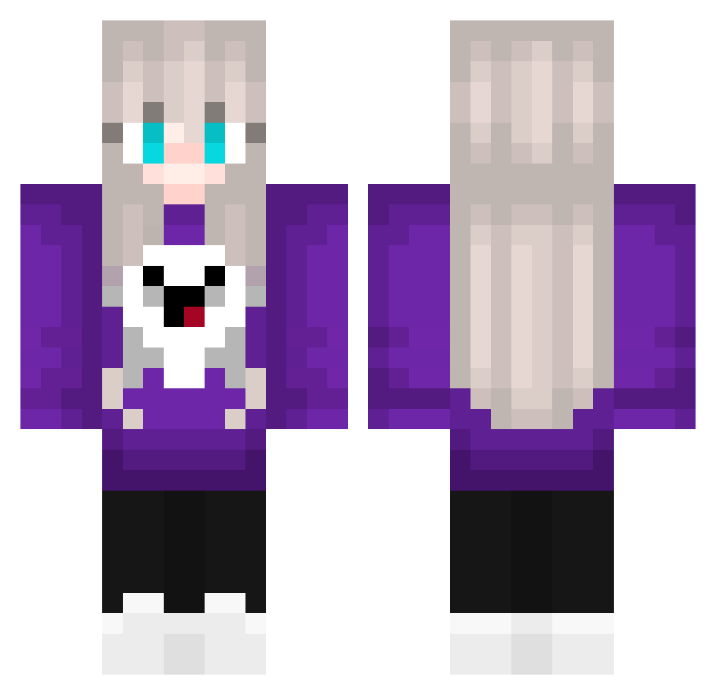 _Jumq1ngJ0sh_ Minecraft skin, front and back view