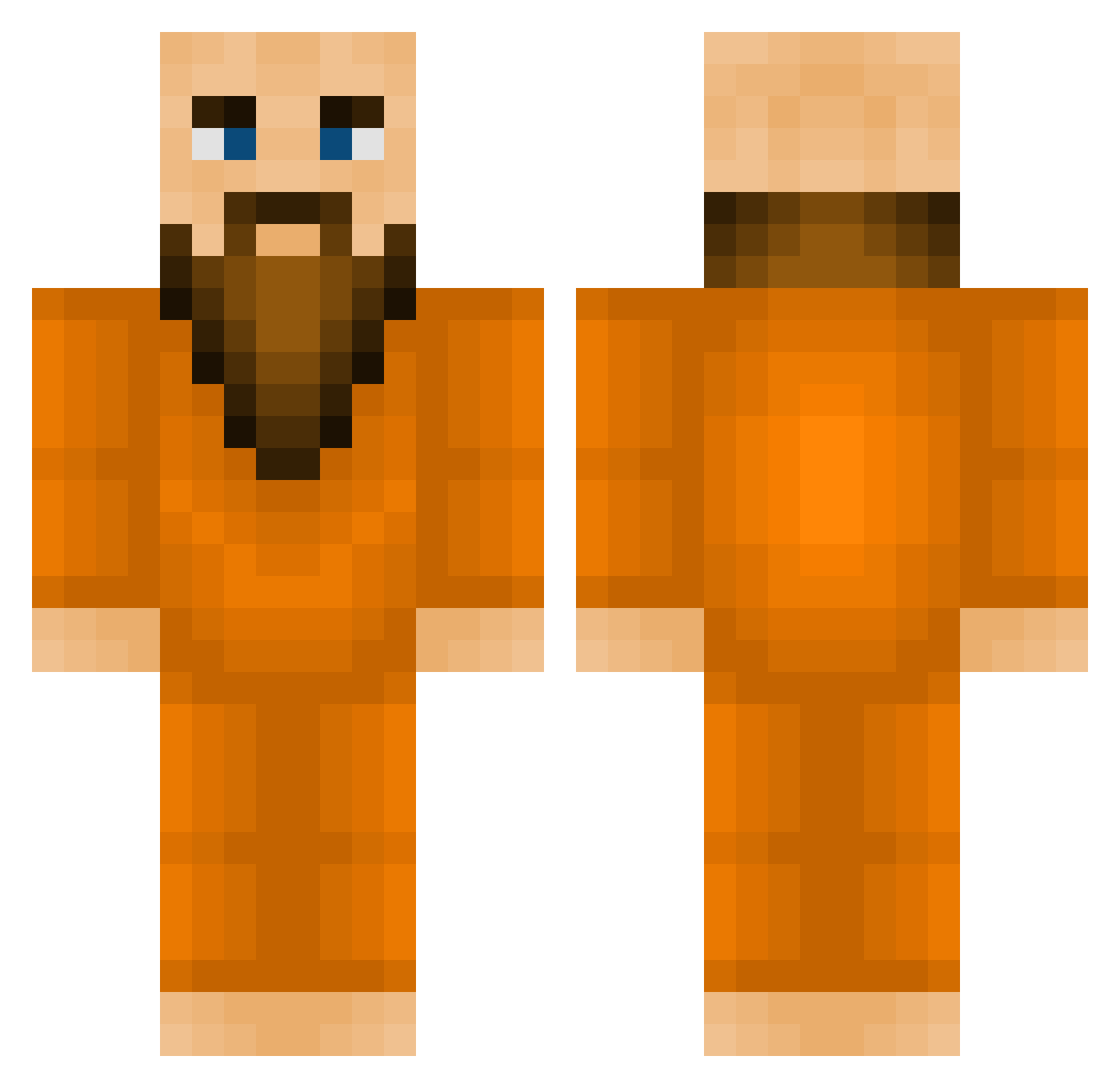 Gyanesh Minecraft skin, front and back view