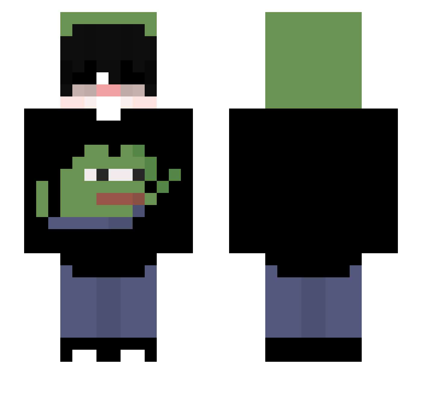 twiinshadows Minecraft skin, front and back view