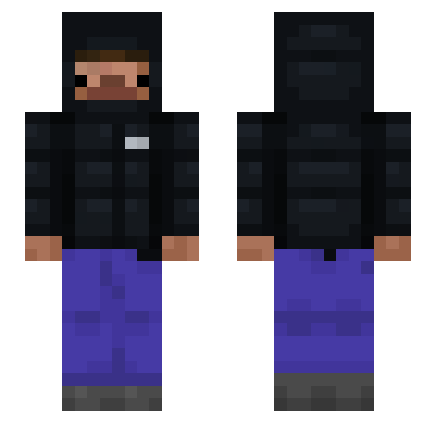 NxthanJM Minecraft skin, front and back view