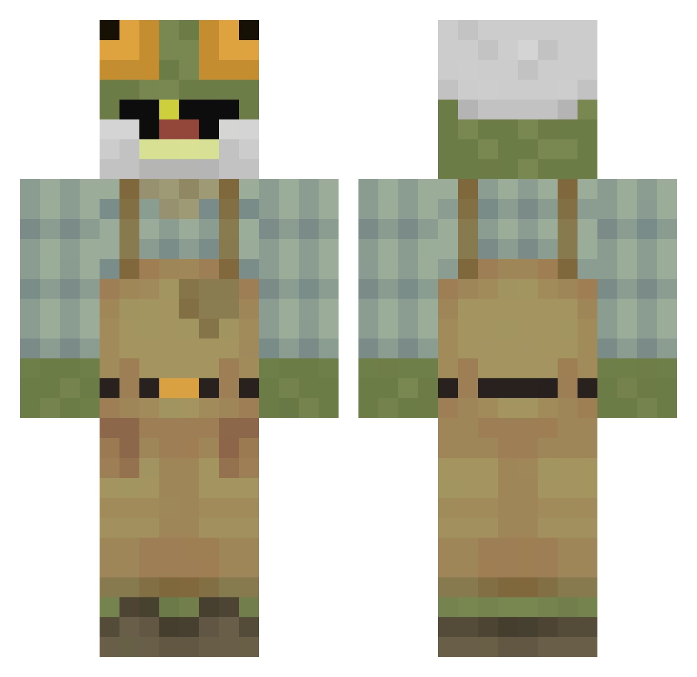 Enderboy225 Minecraft skin, front and back view