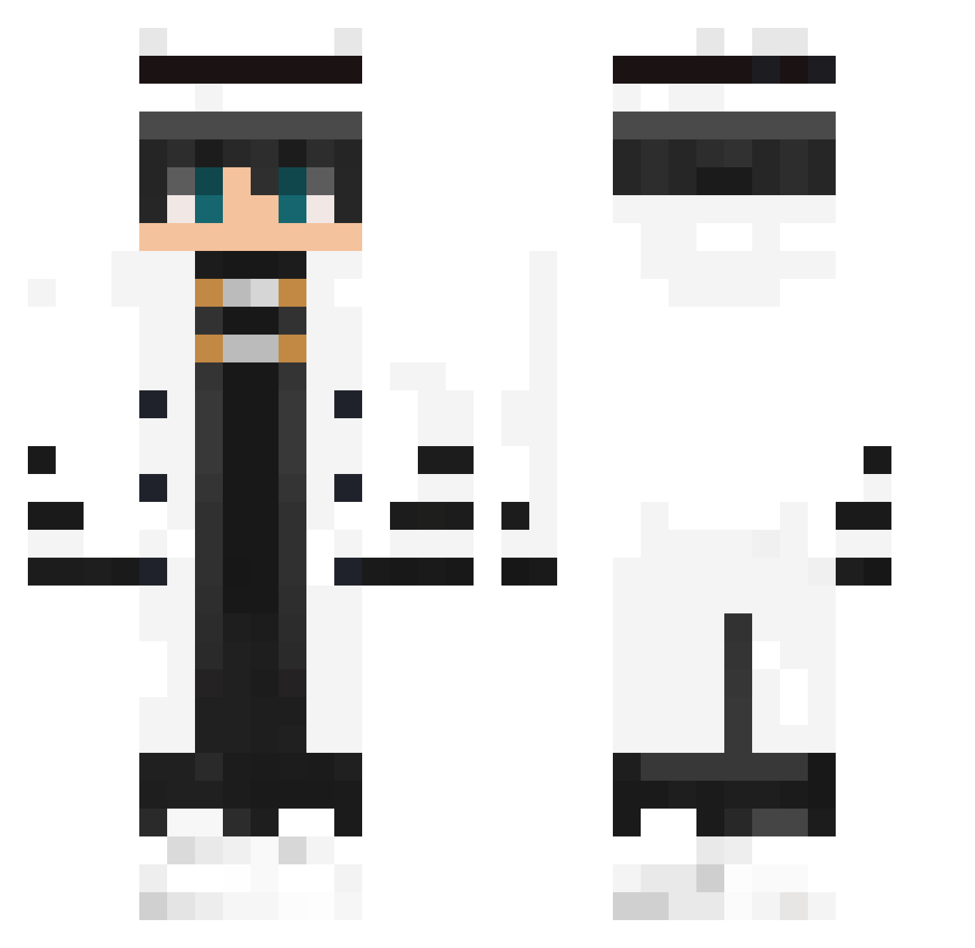 pierangelo0 Minecraft skin, front and back view