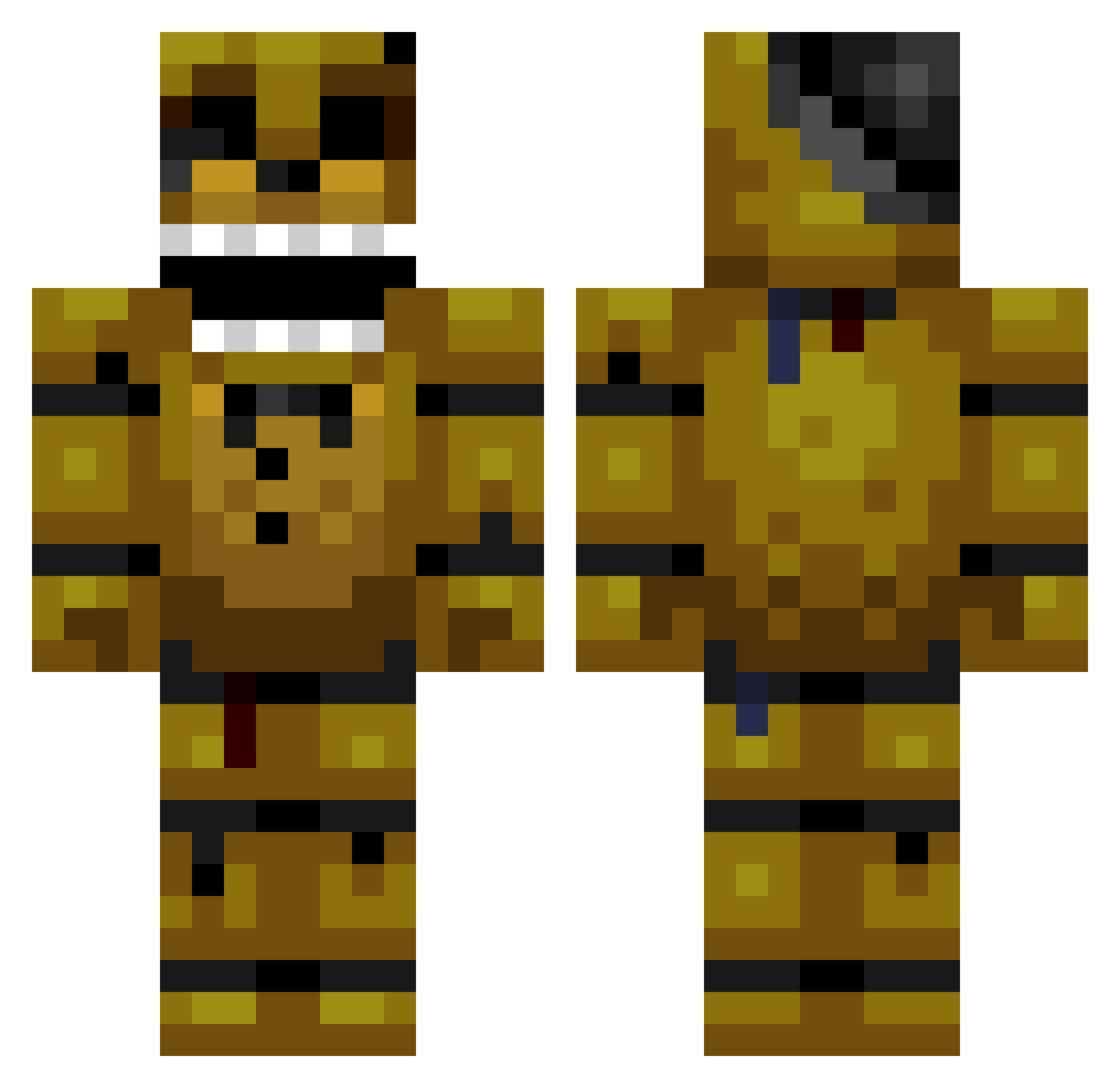 Thuthur_ Minecraft skin, front and back view