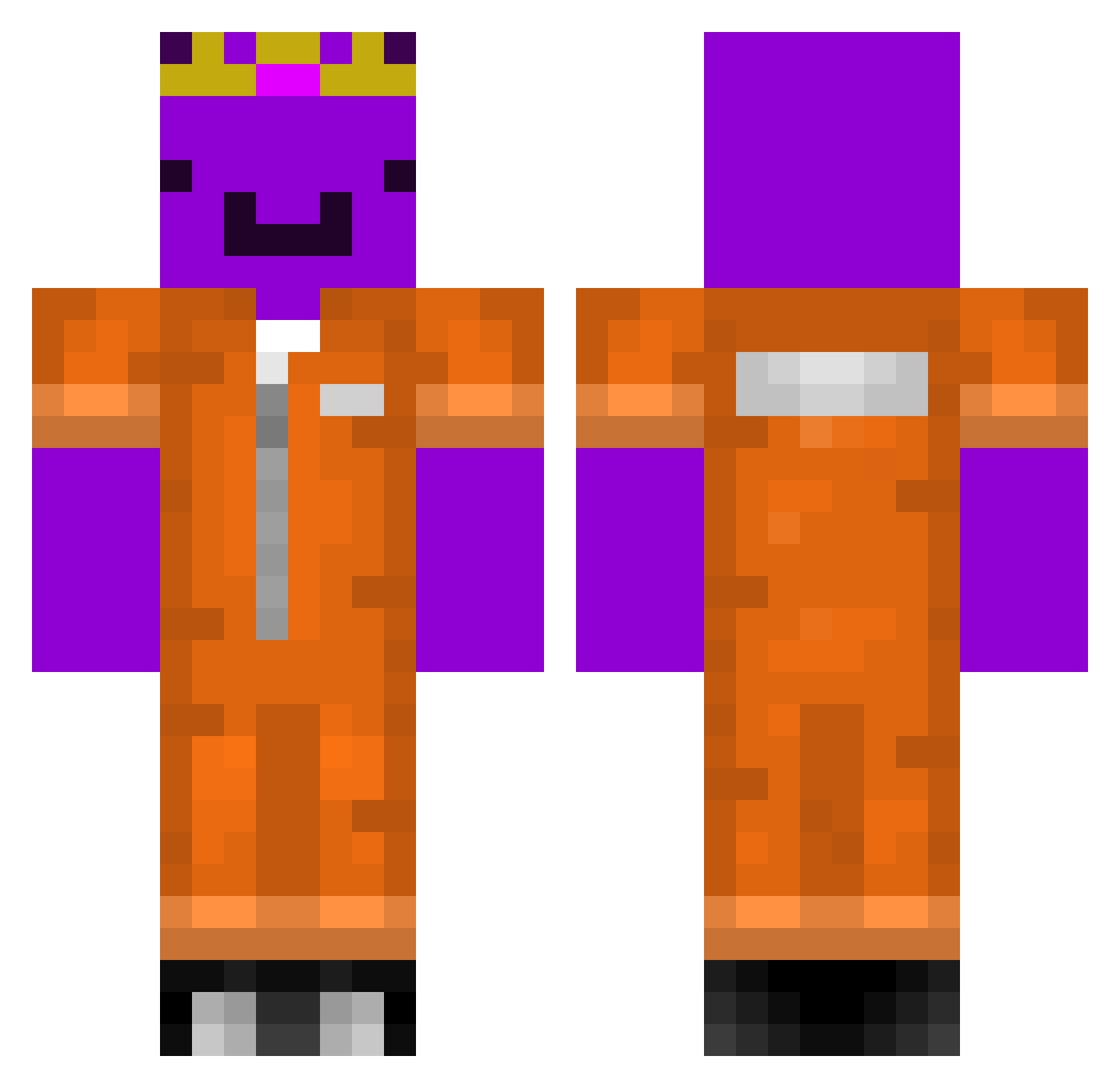 jilly2428 Minecraft skin, front and back view