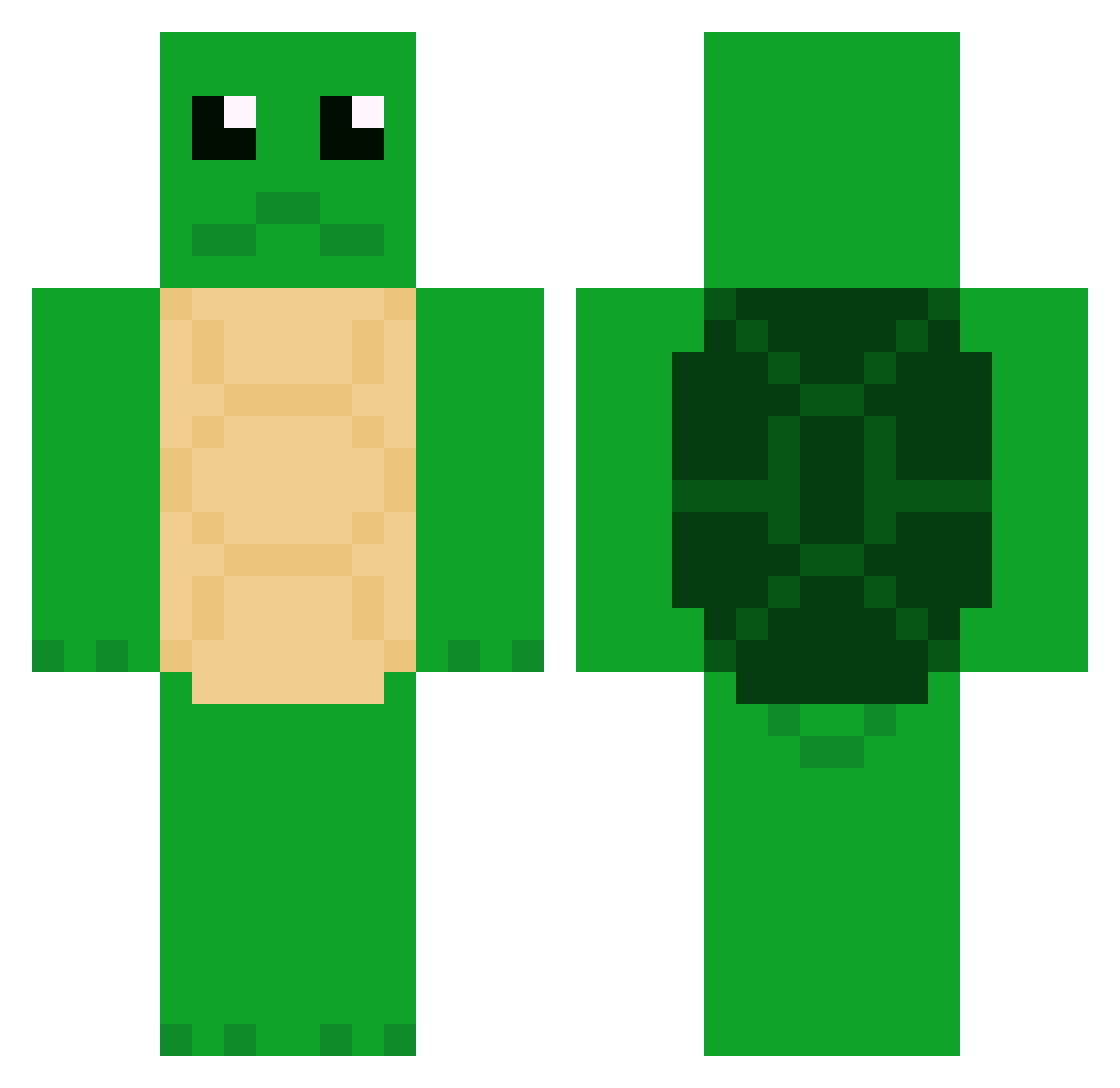imnikk0 Minecraft skin, front and back view
