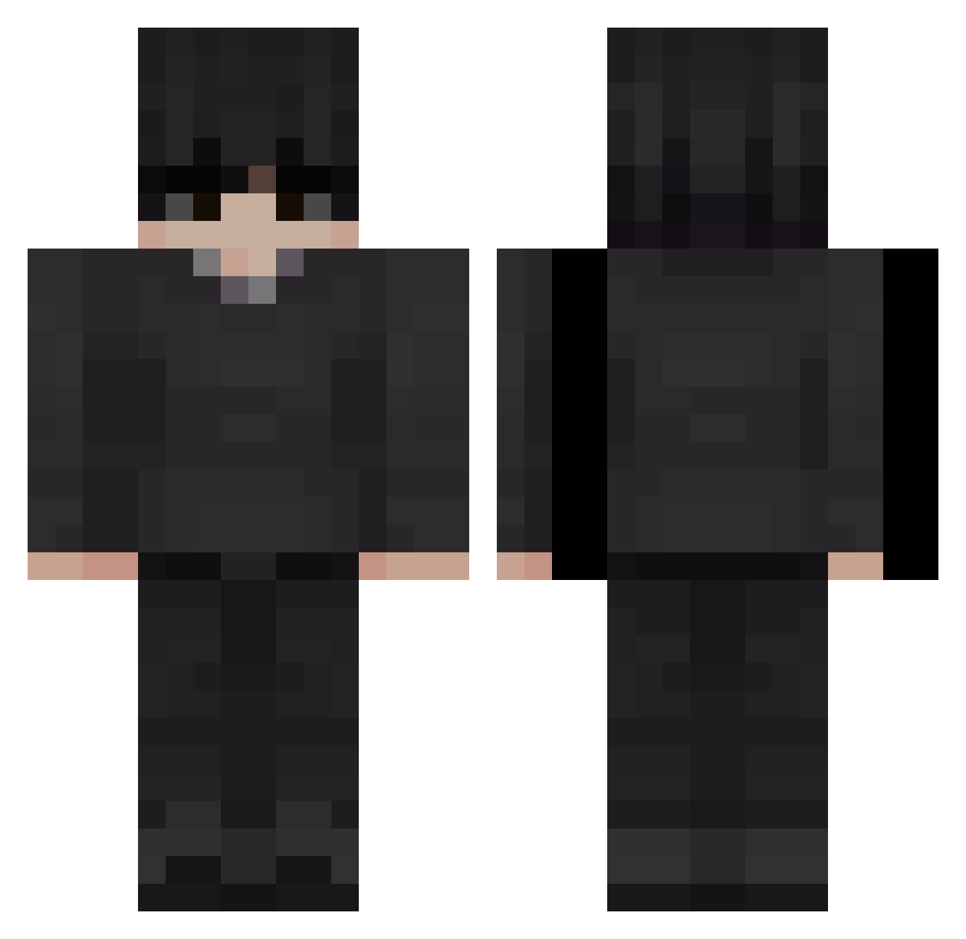 Tarkl__ Minecraft skin, front and back view