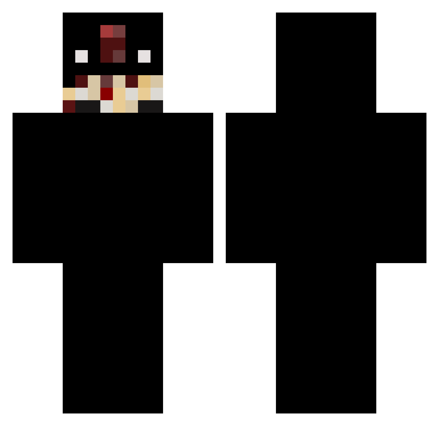 RejectShaun Minecraft skin, front and back view