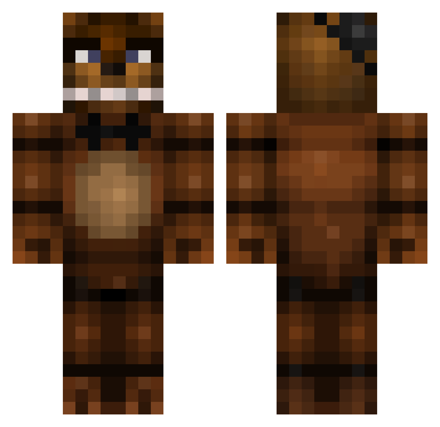 _MegaGiganto_ Minecraft skin, front and back view