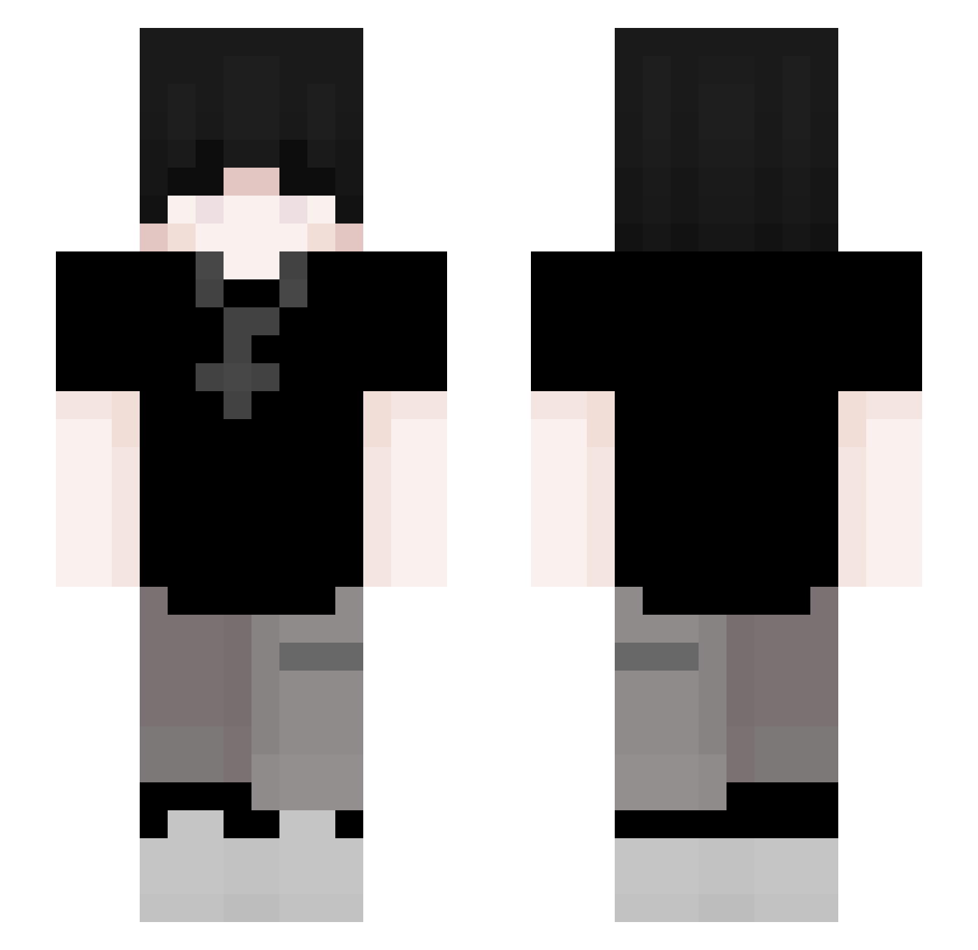 Dead_Seb Minecraft skin, front and back view